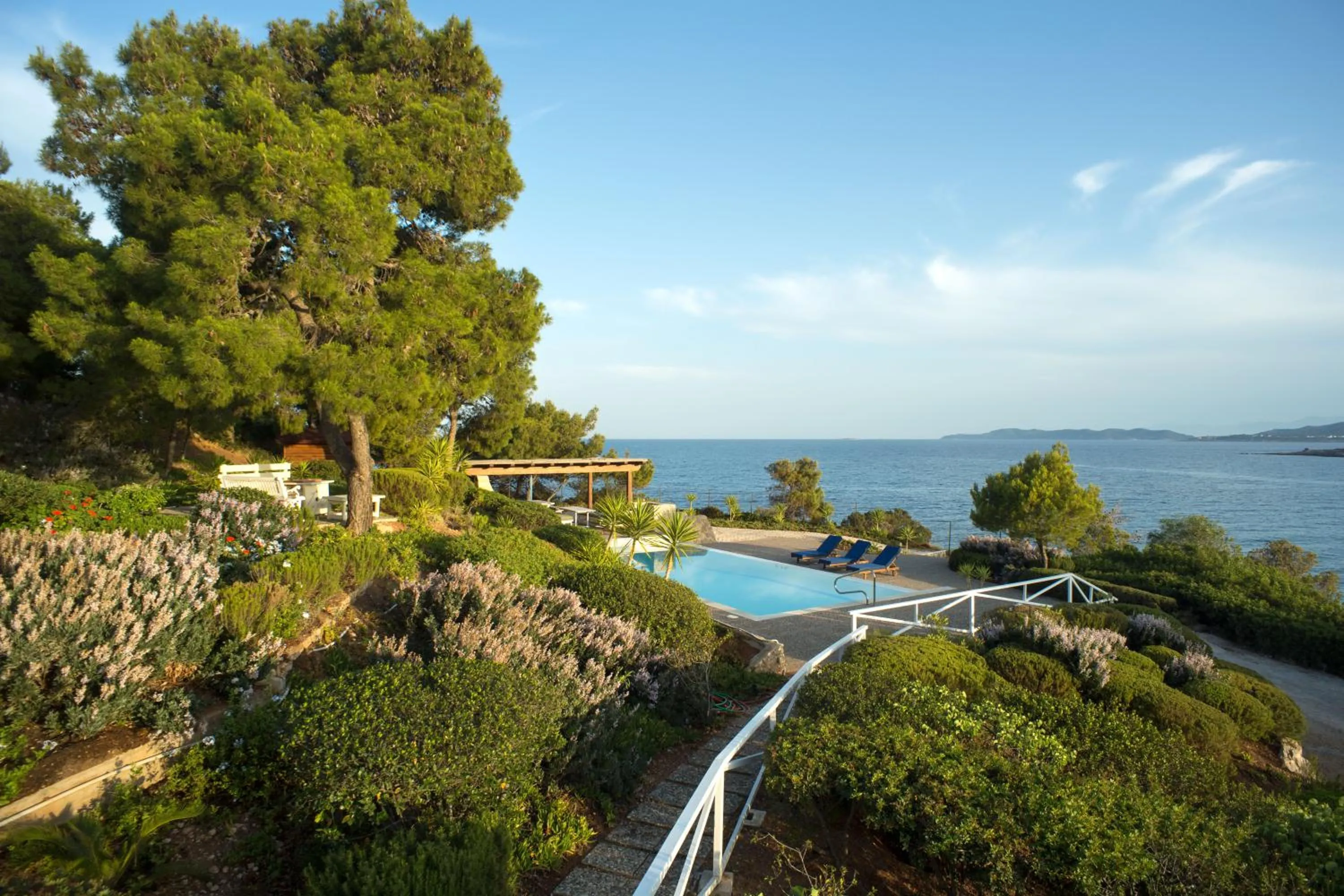 Garden view in Villa Irini