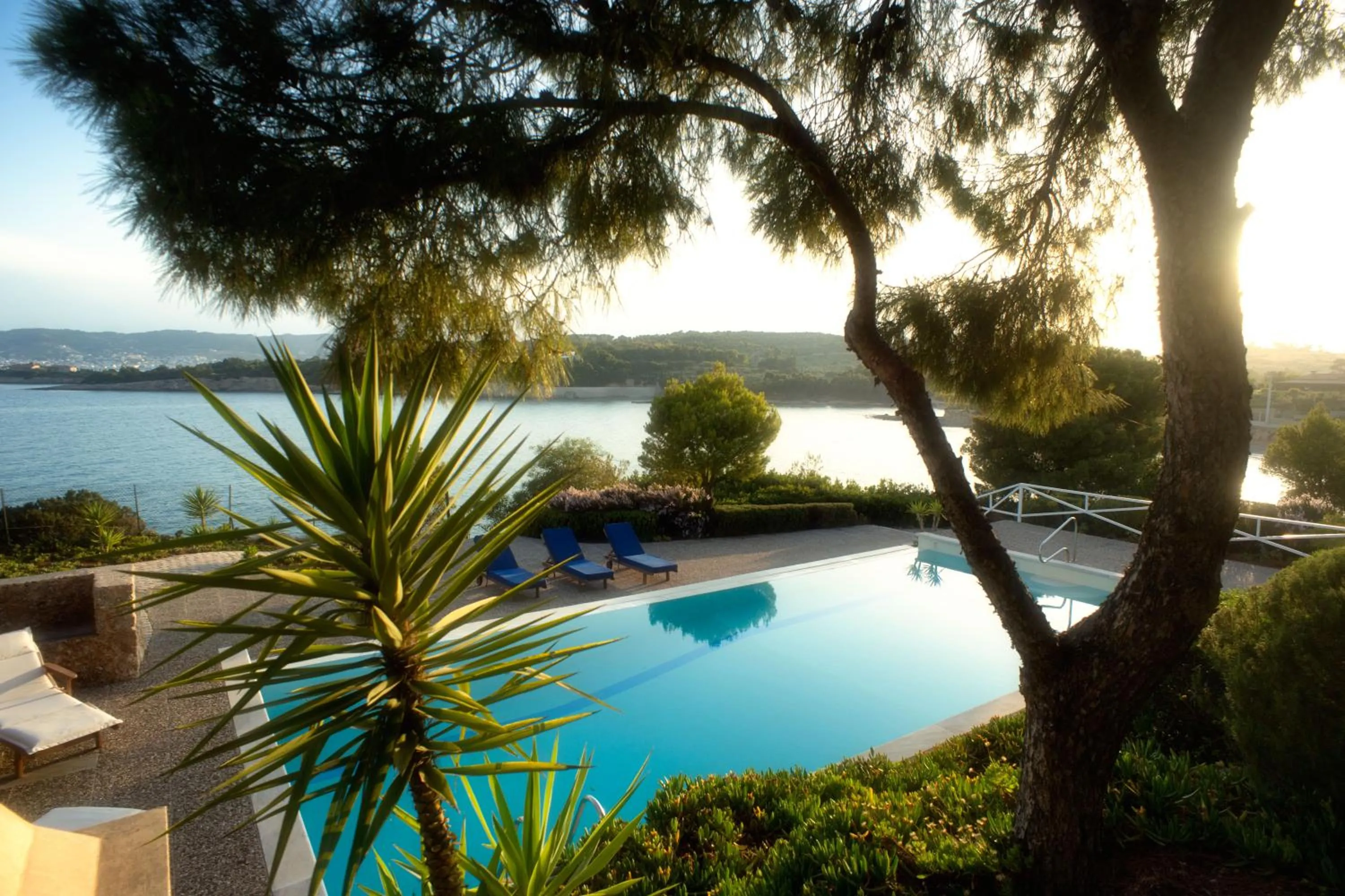 Garden view in Villa Irini