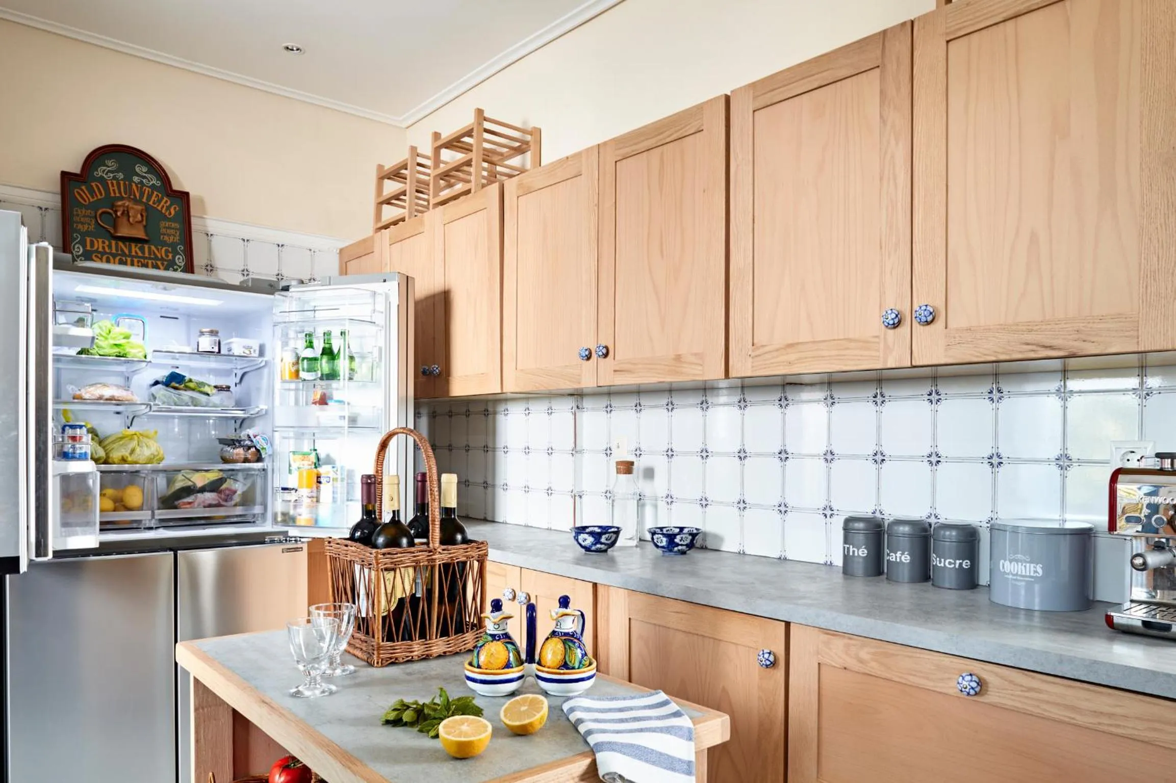 Communal kitchen in Villa Irini