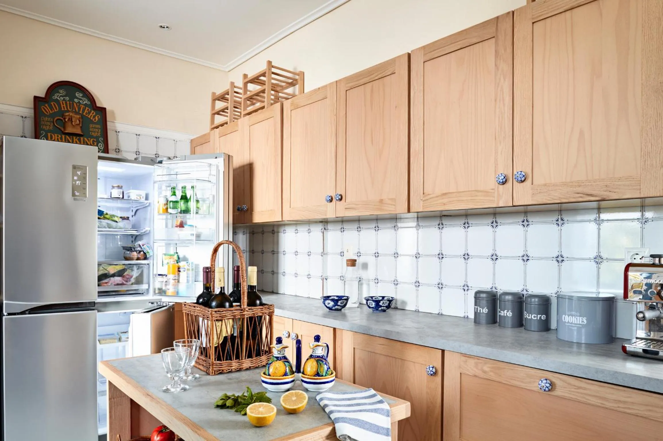 Communal kitchen in Villa Irini