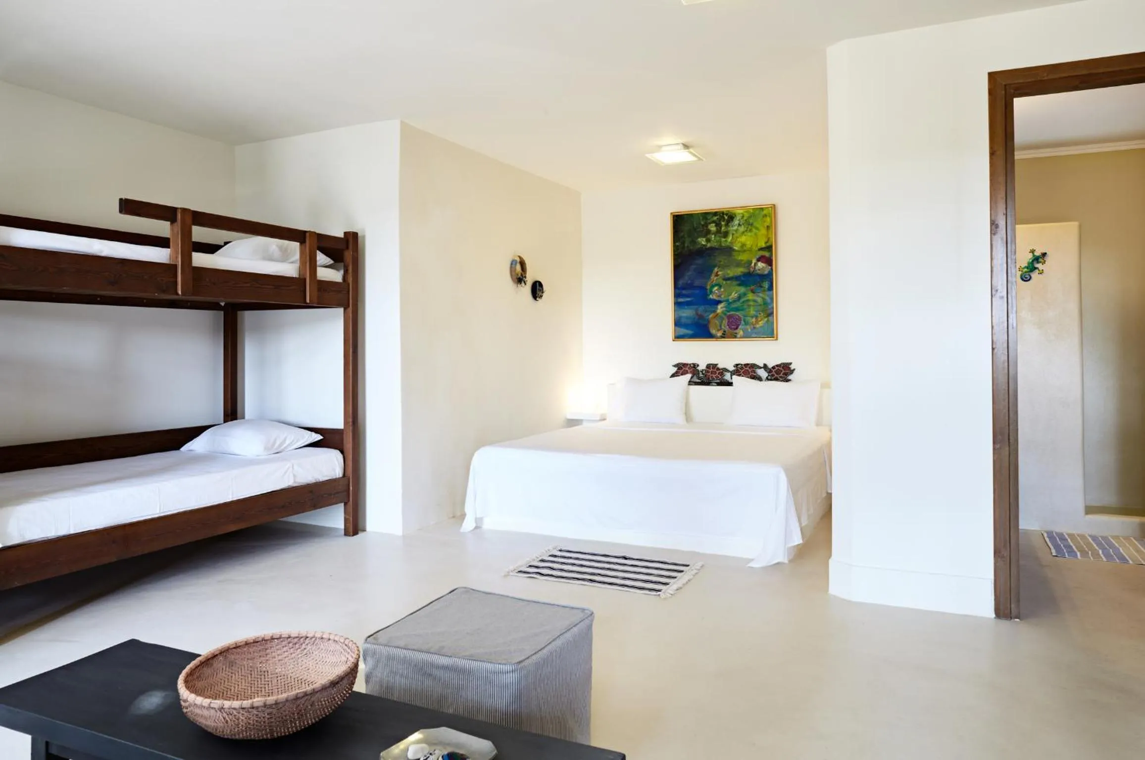 Shower, Bed in Villa Irini