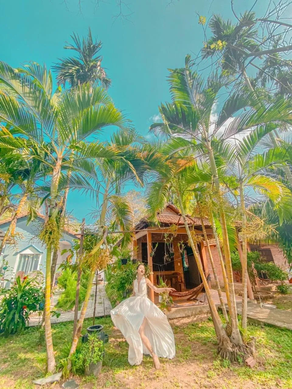 Garden in Huong Giang Bungalow