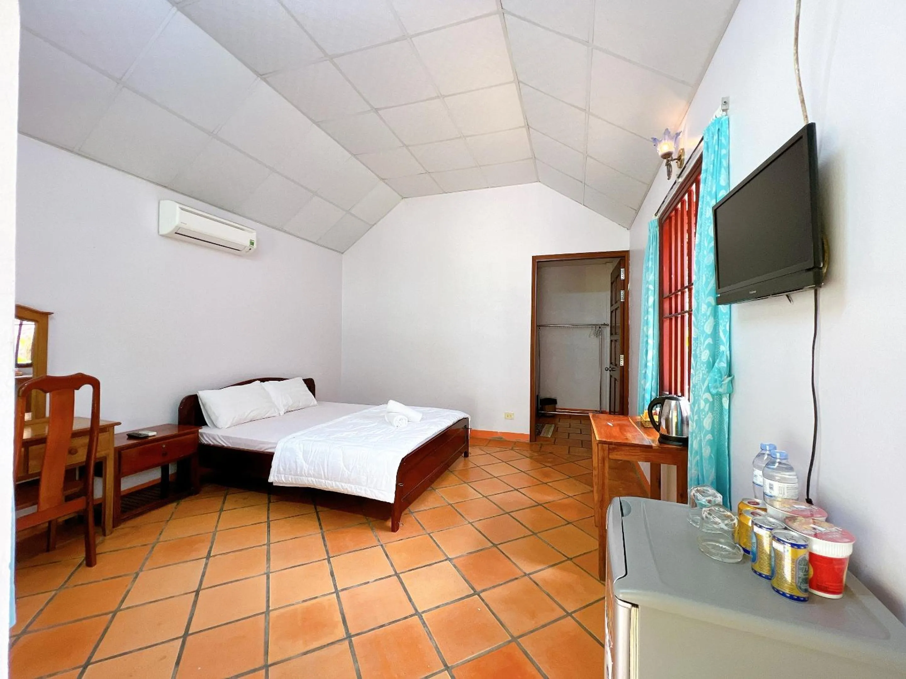 Bed in Huong Giang Bungalow