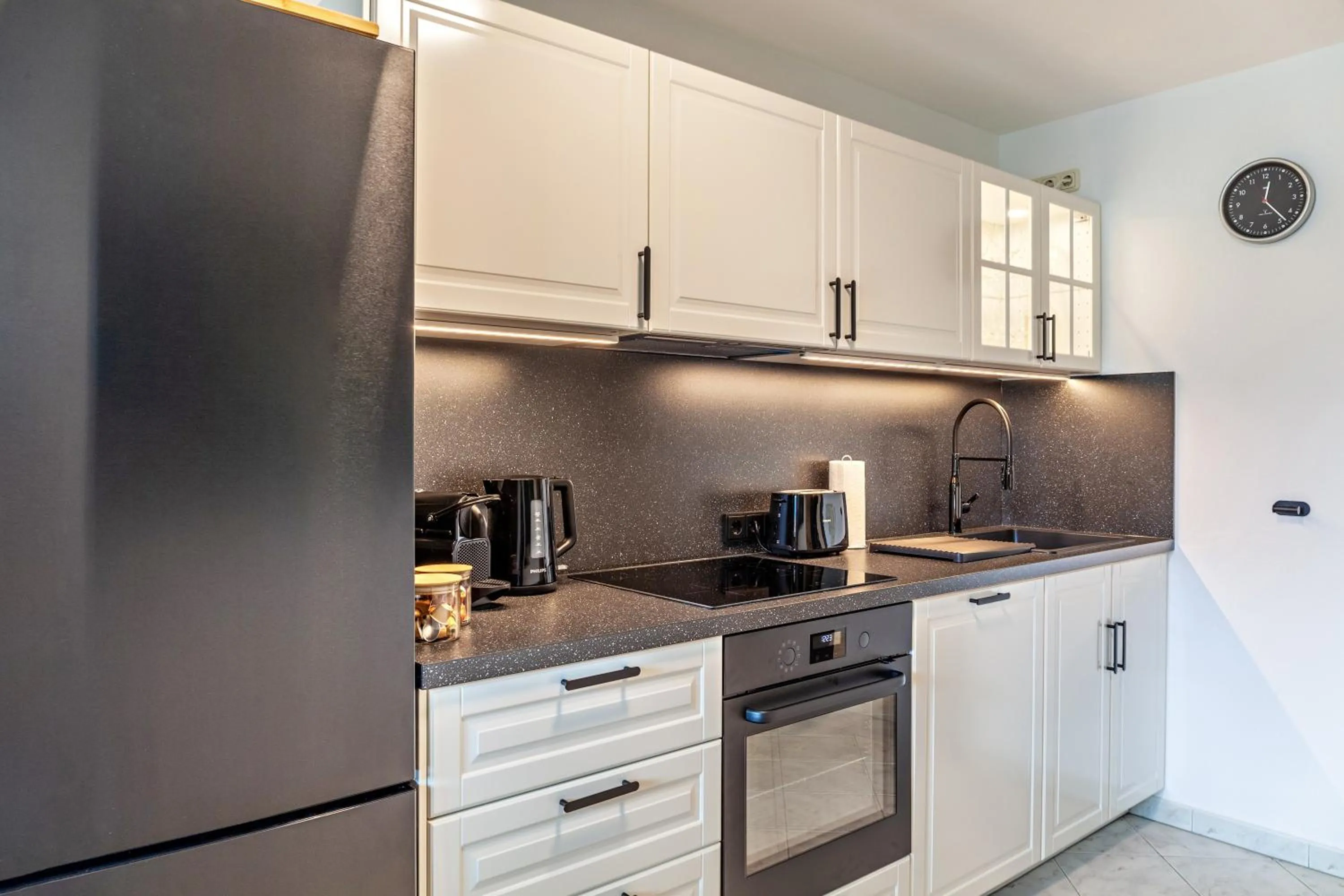 Kitchen or kitchenette in Alpblick Apartment Alpspitze