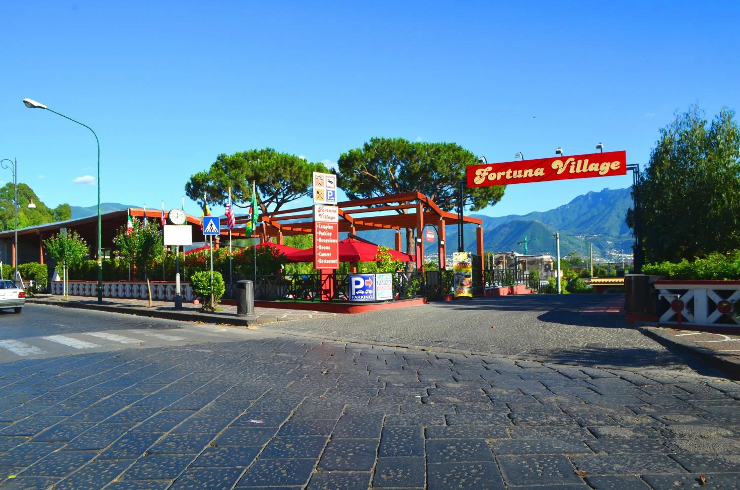 Street view in Fortuna Village Pompei
