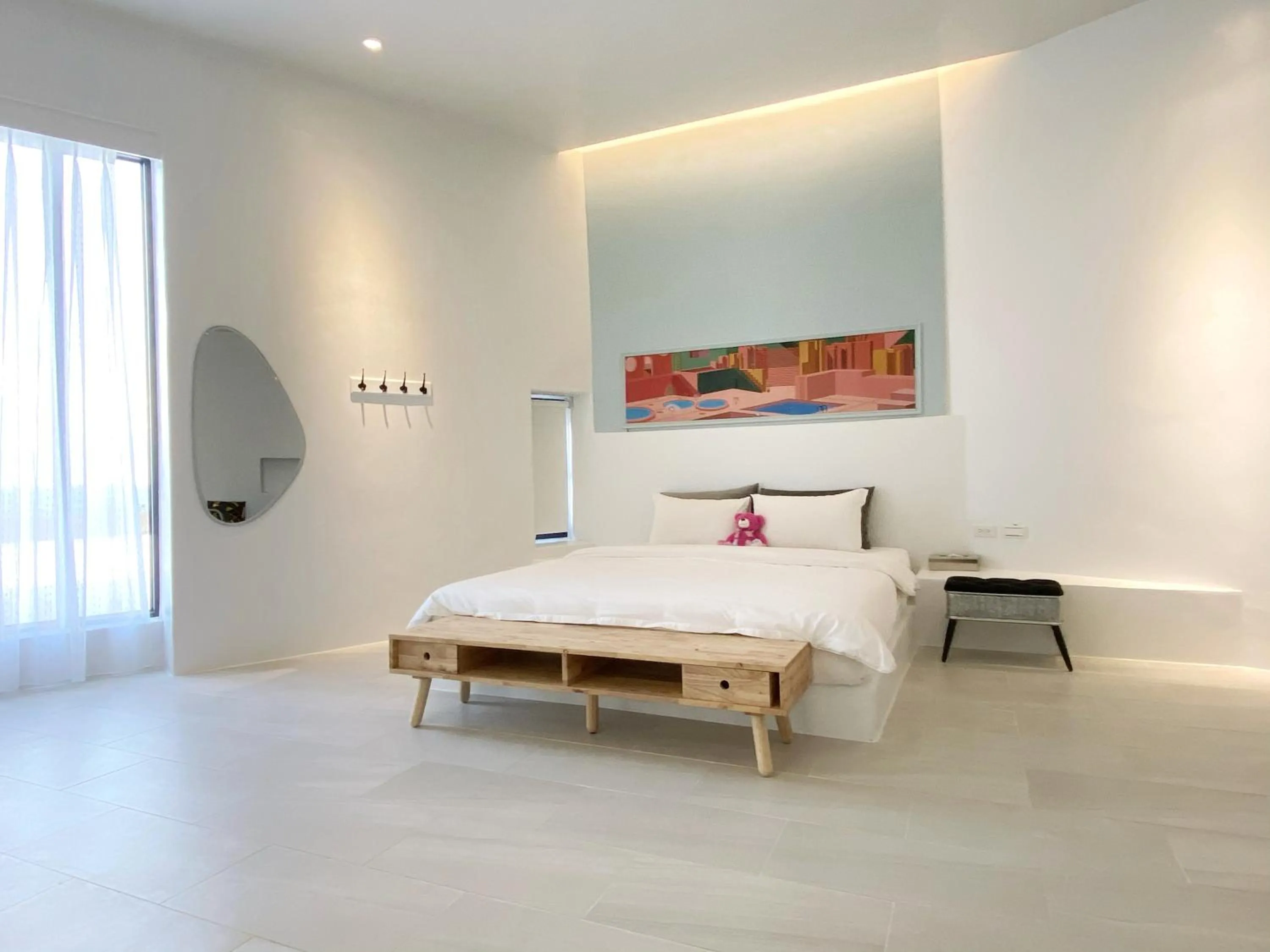 Bed in Sea Shore Hotel