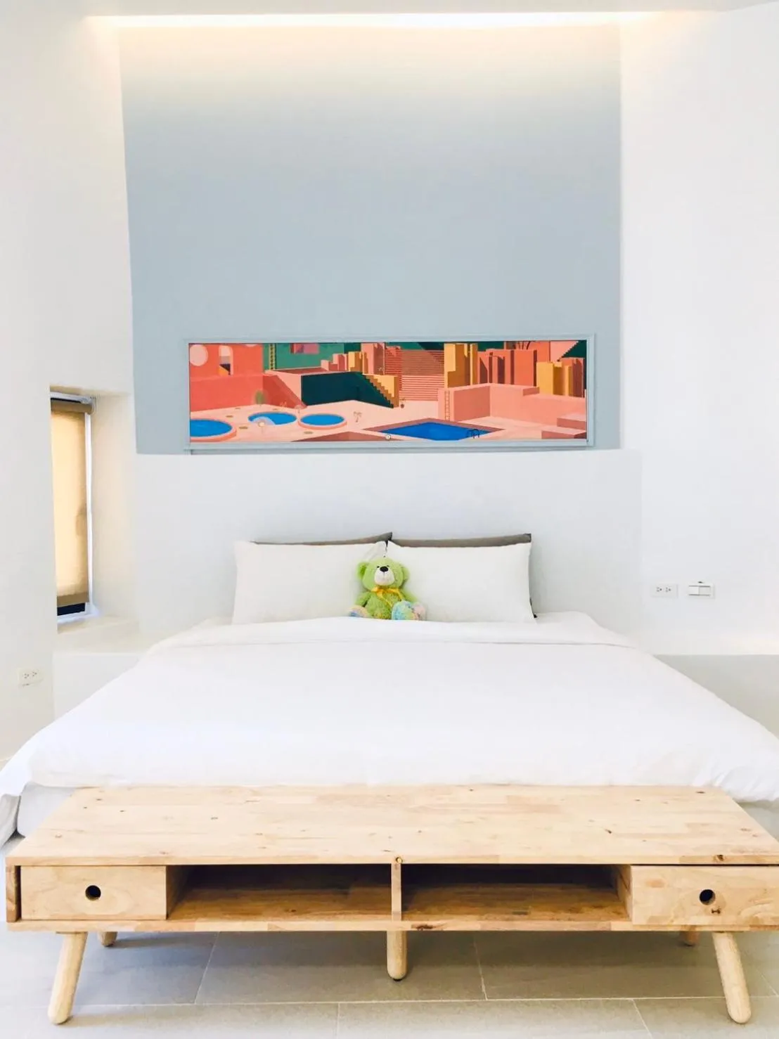 Bed in Sea Shore Hotel