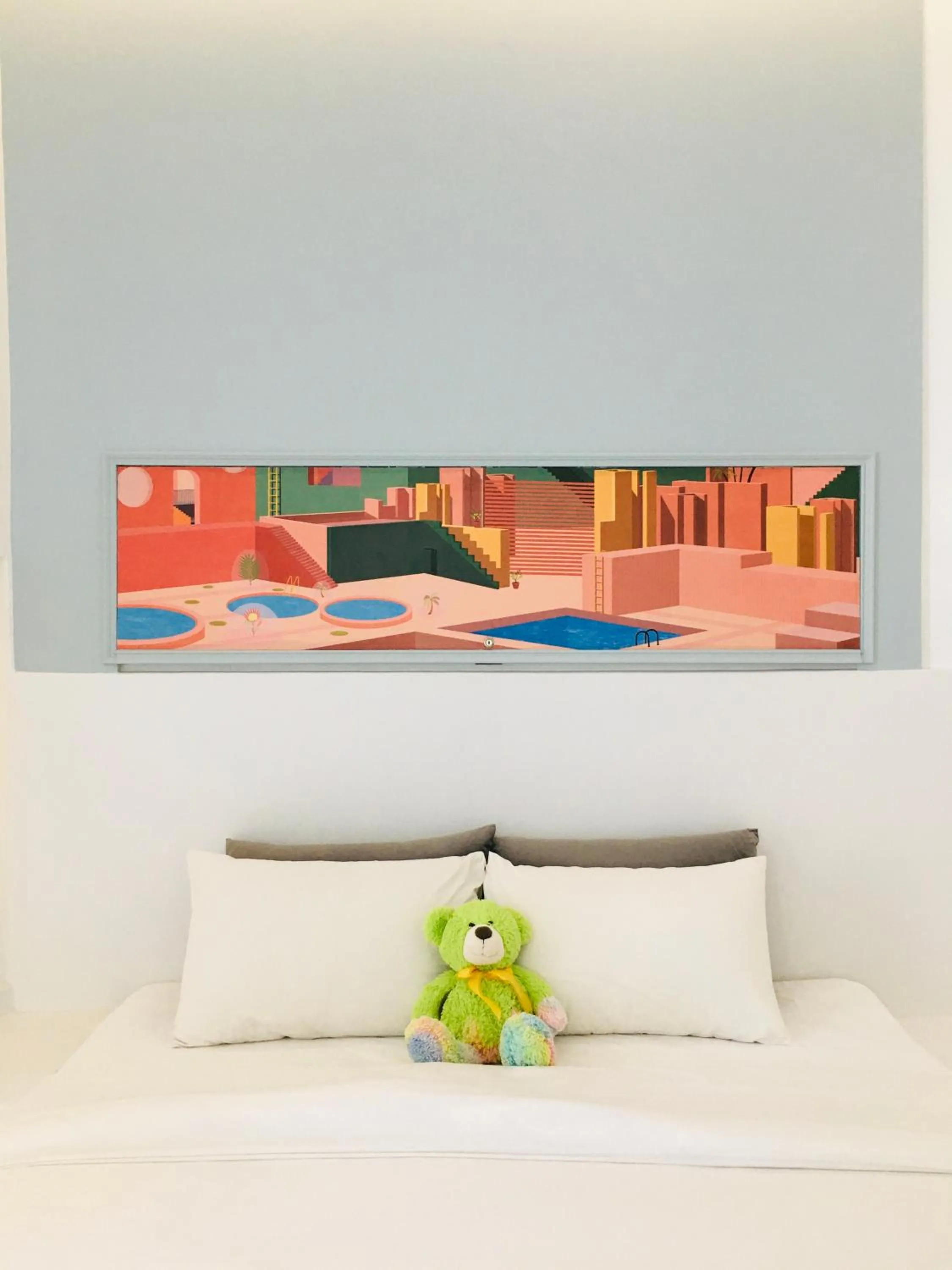 Bed in Sea Shore Hotel