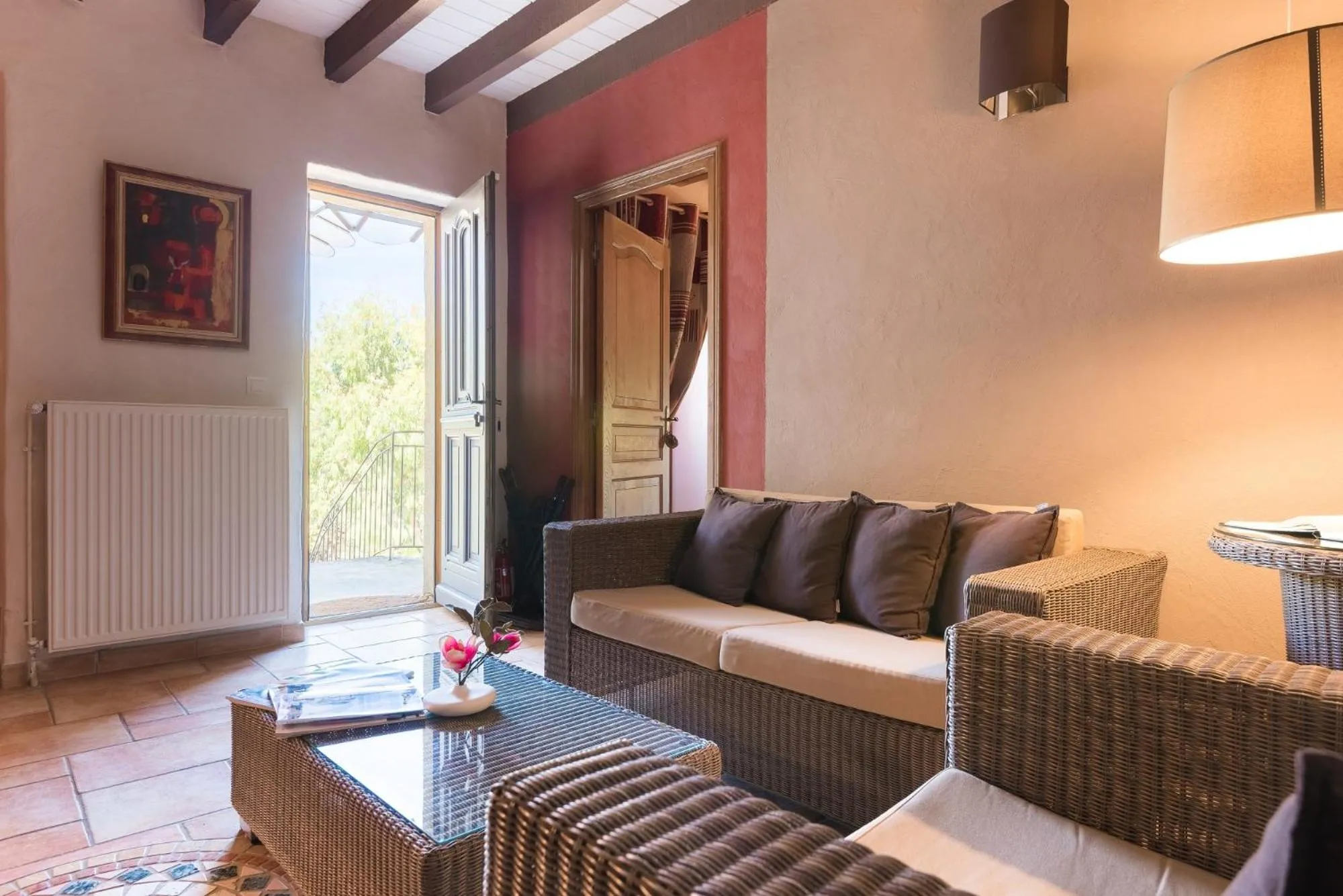 Communal lounge/ TV room in Le Moulin de Beaunette