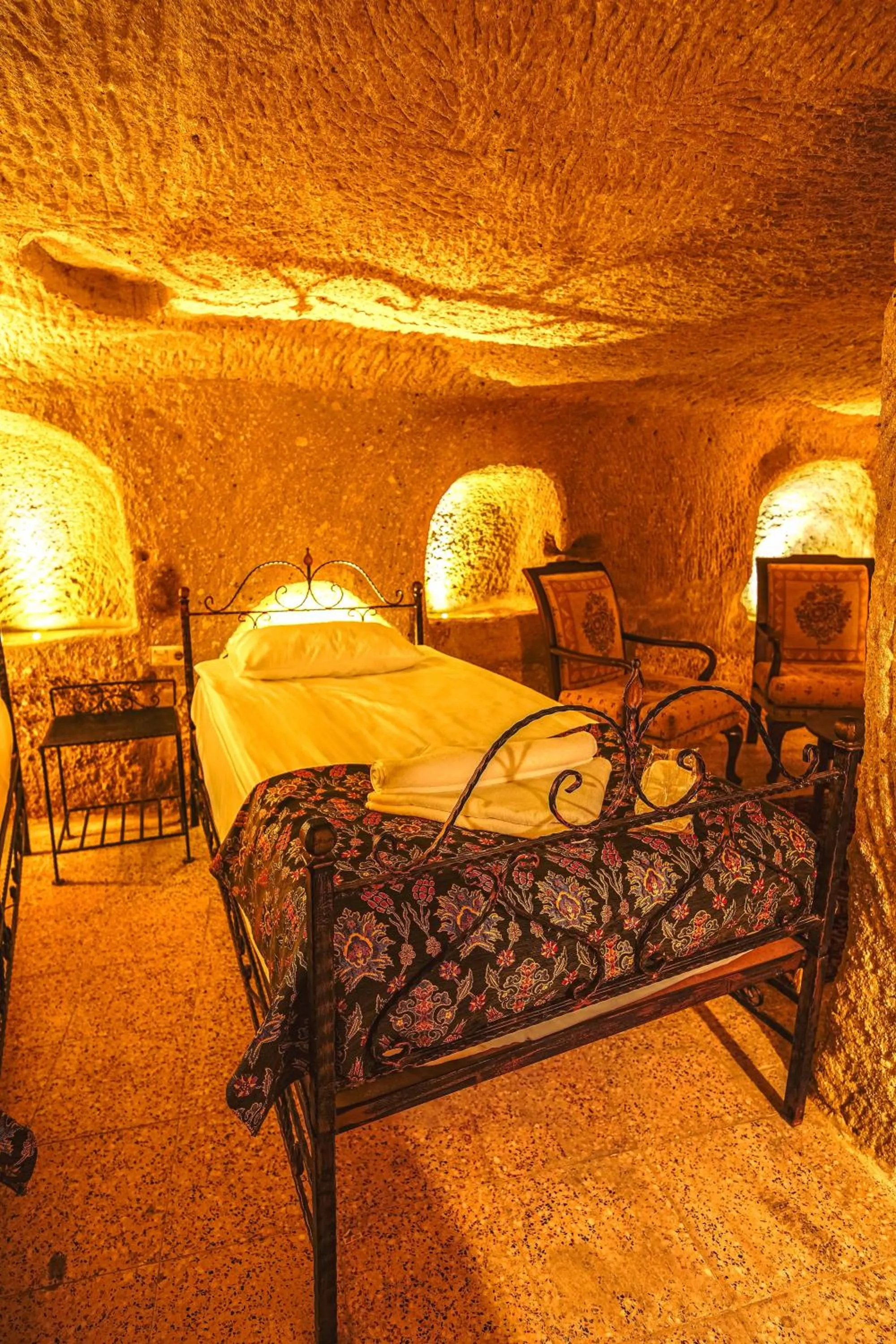 Bed in Alaca Cave Cappadocia