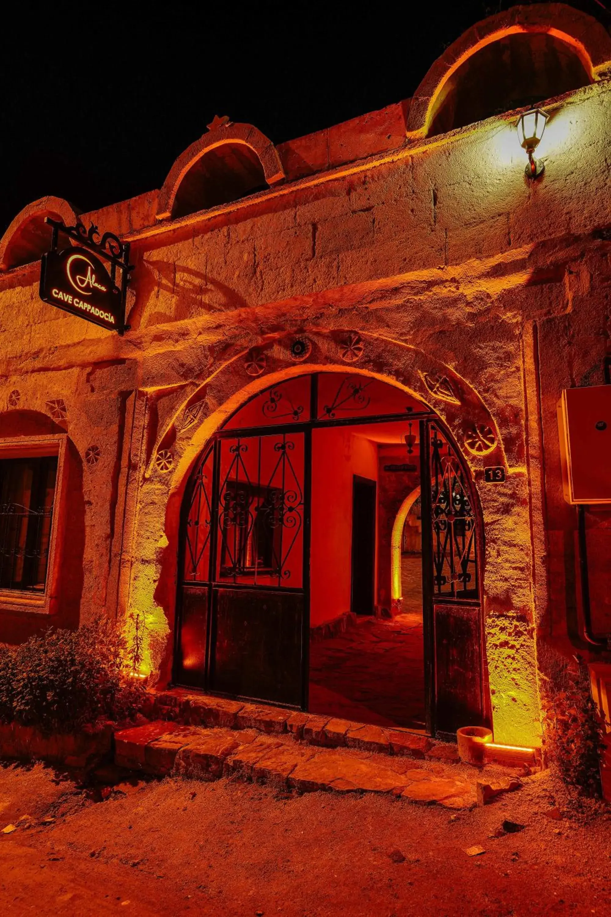 Facade/entrance in Alaca Cave Cappadocia Facade/entrance in Alaca Cave Cappadocia