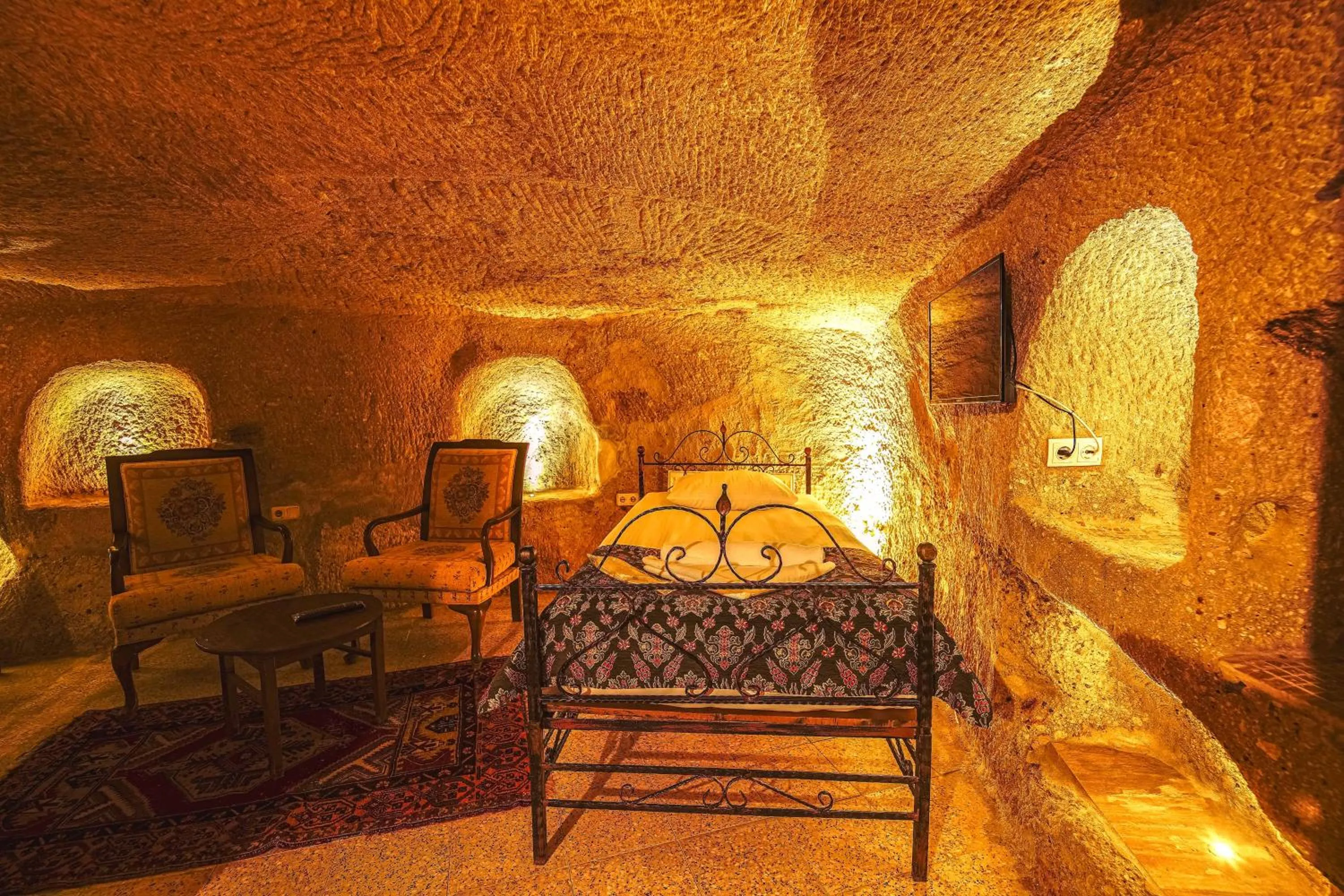 Bed in Alaca Cave Cappadocia