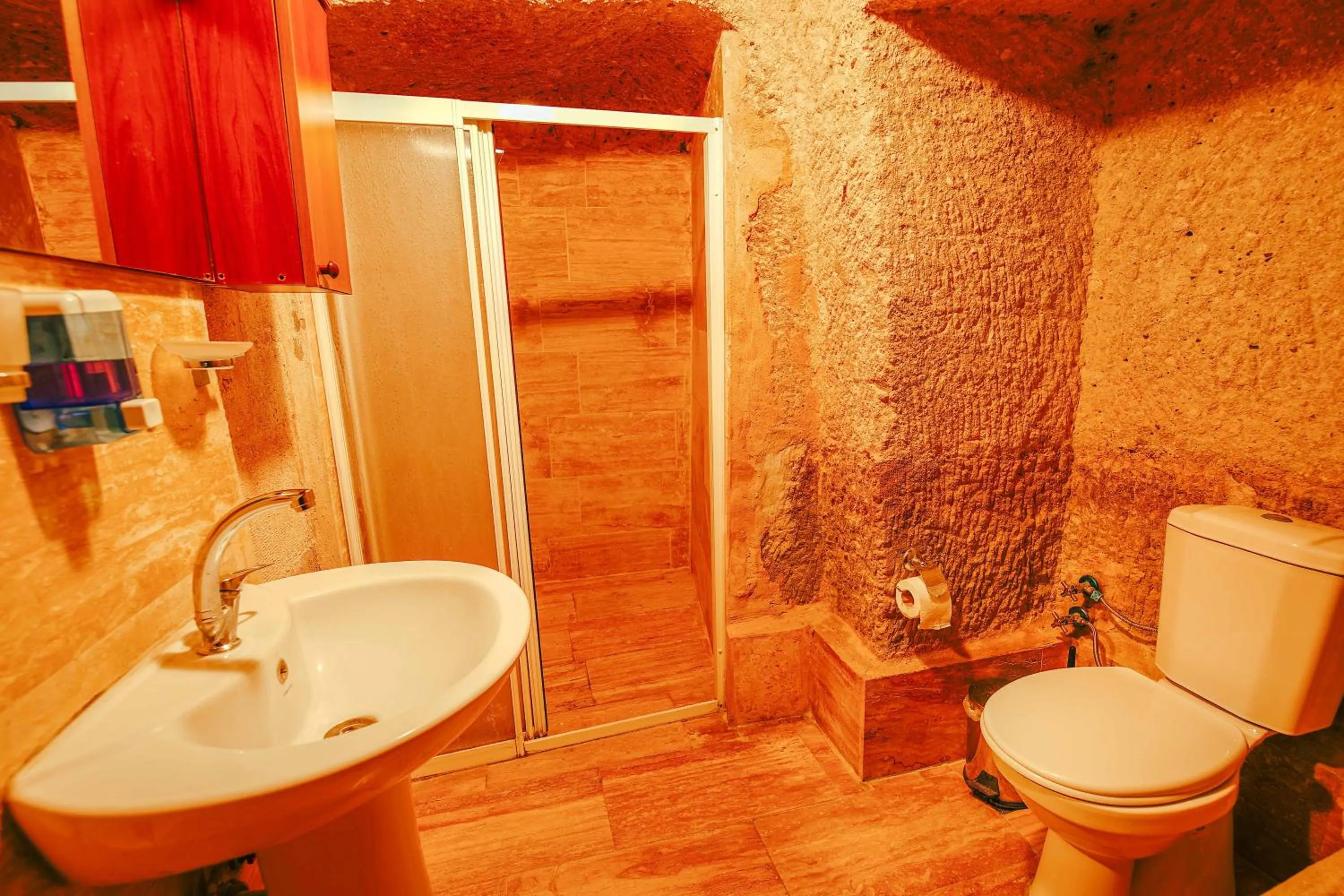 Shower in Alaca Cave Cappadocia