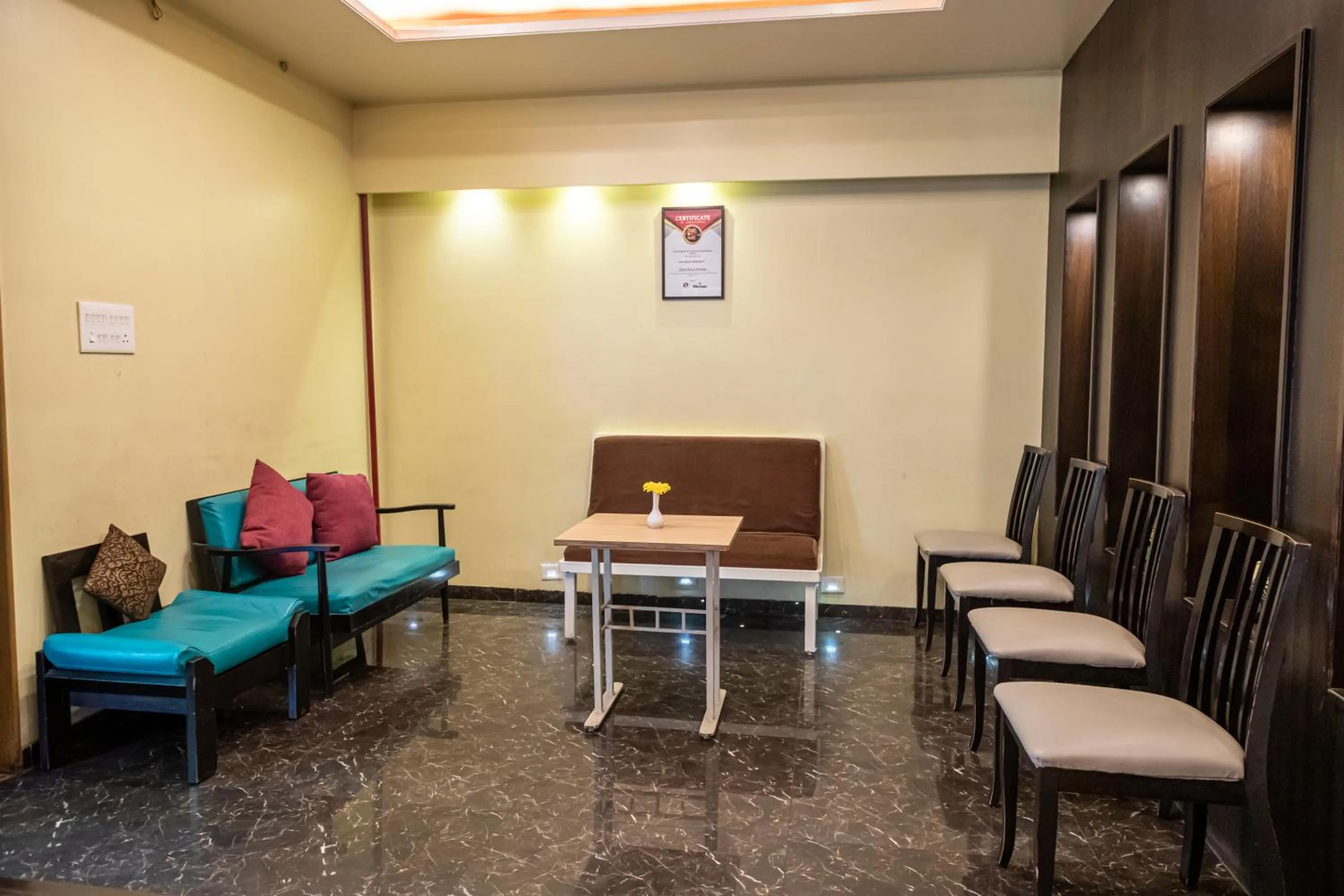 Seating area in Hotel Rama Heritage