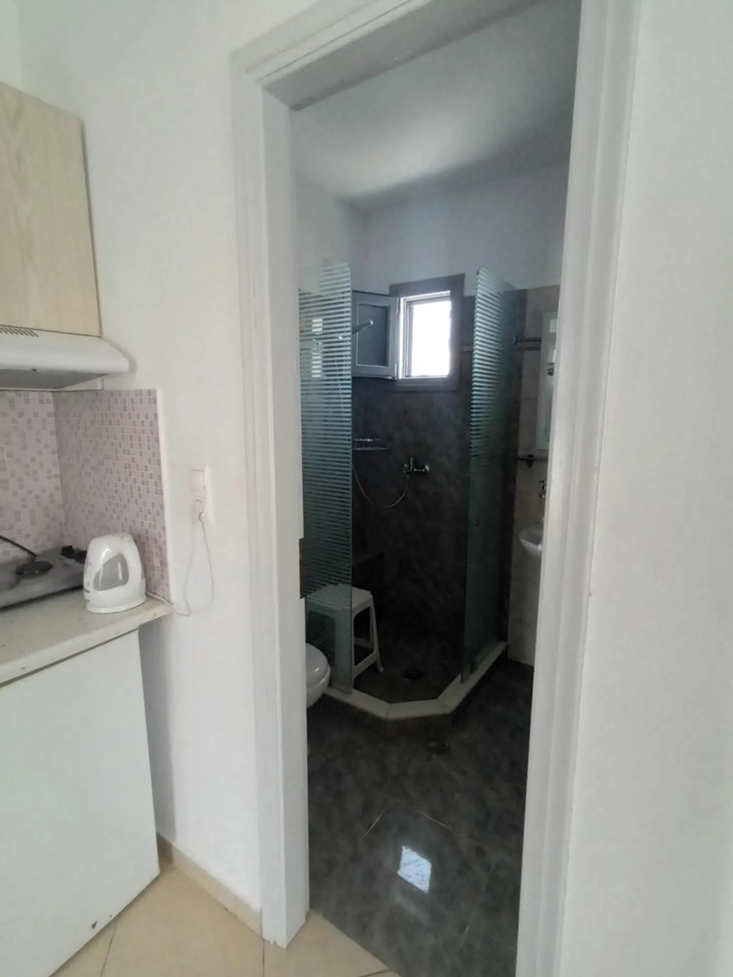 Shower in Theofanis Studios