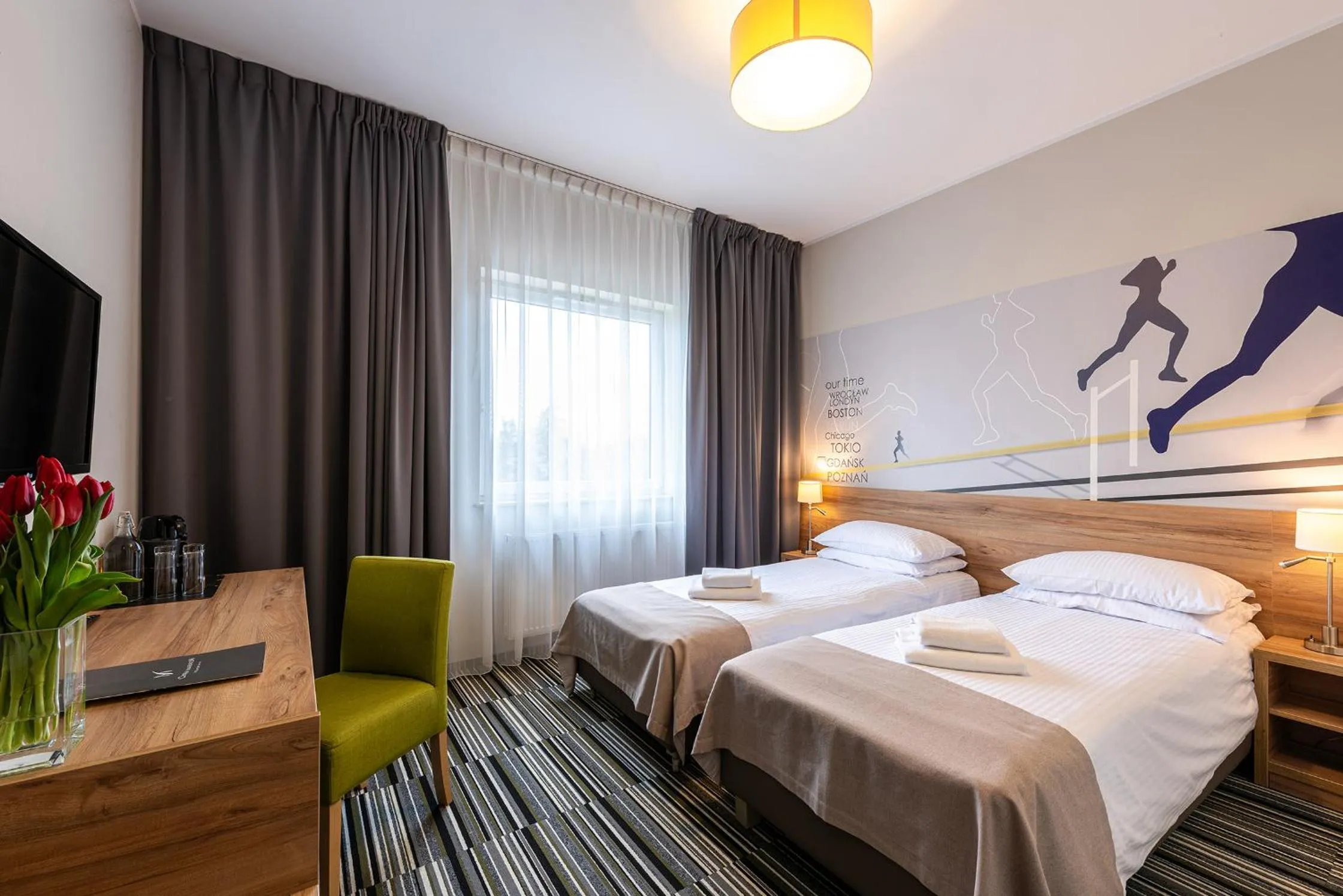 Bed in Hotel Maraton