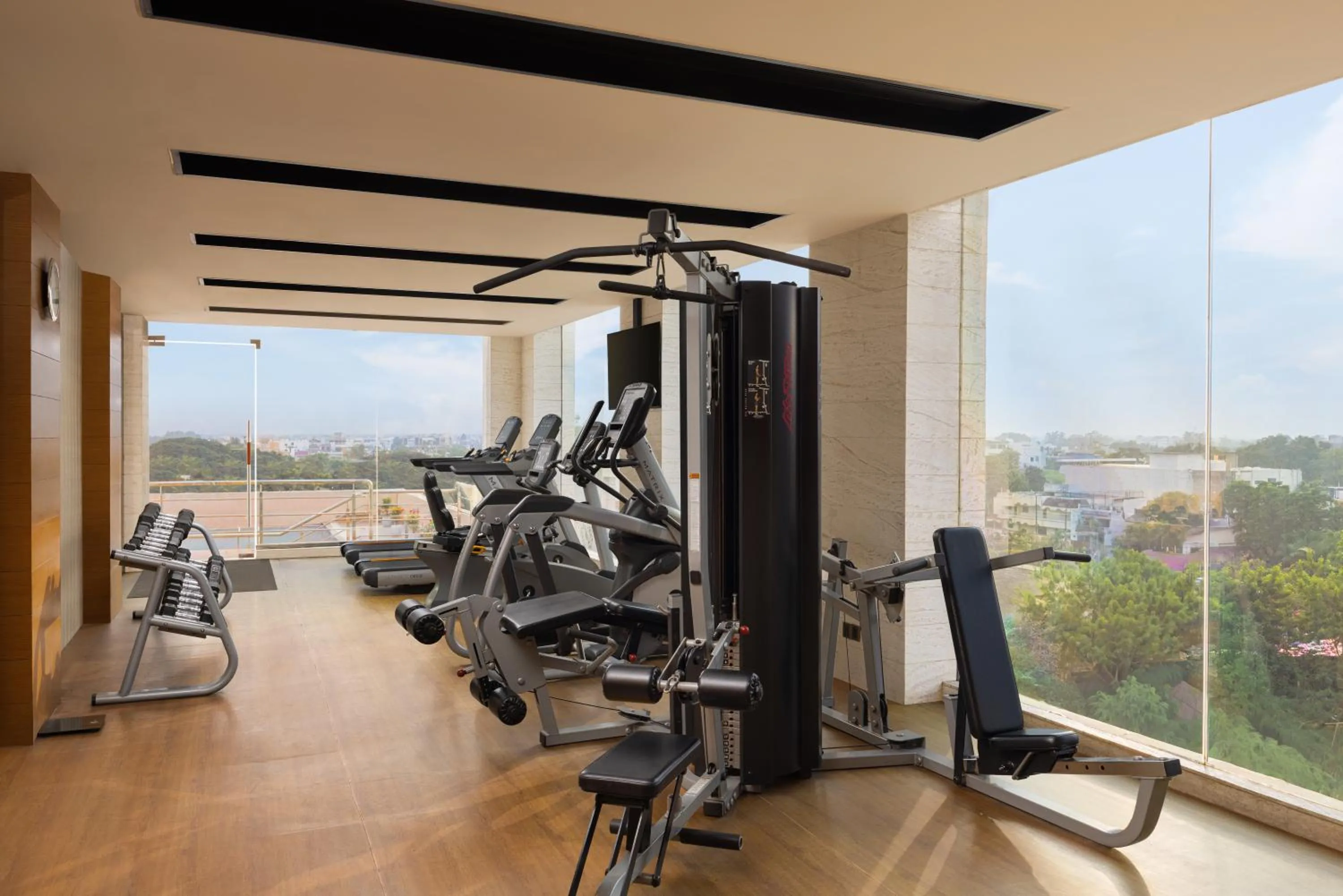 Fitness centre/facilities in Courtyard by Marriott Bilaspur