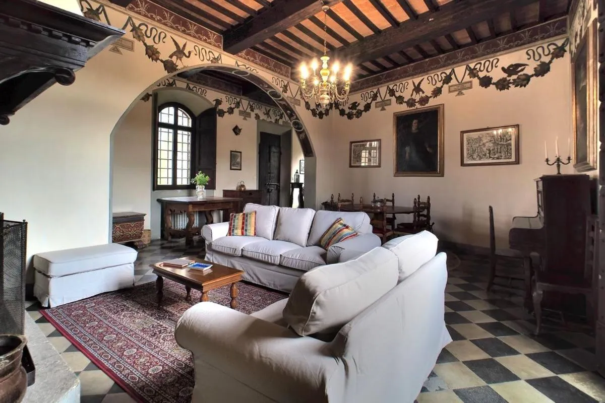 Living room in Castello di Montalto
