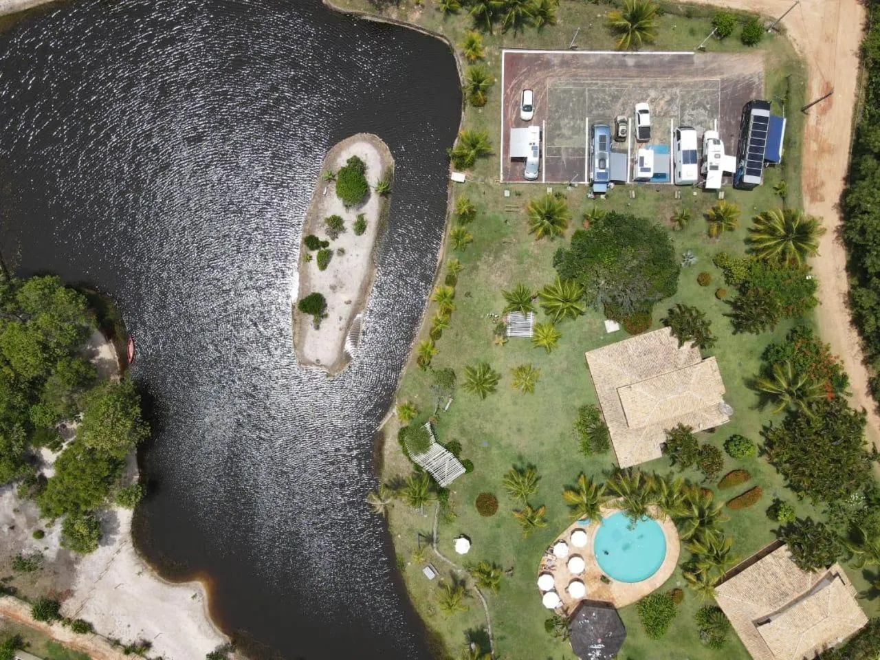 Bird's eye view in Grimms Pousada de Contos