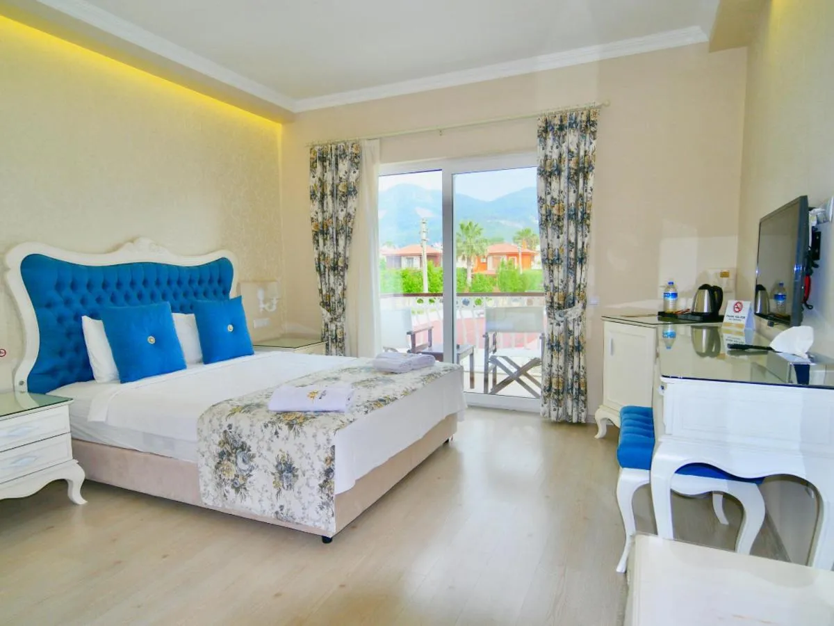 Bed in Göcek Naz Hotel