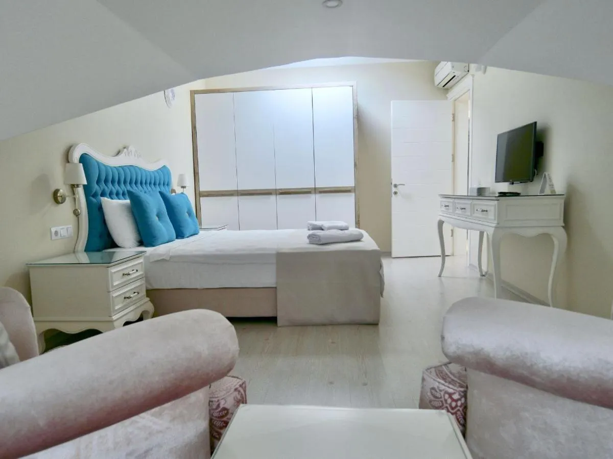 Bed in Göcek Naz Hotel