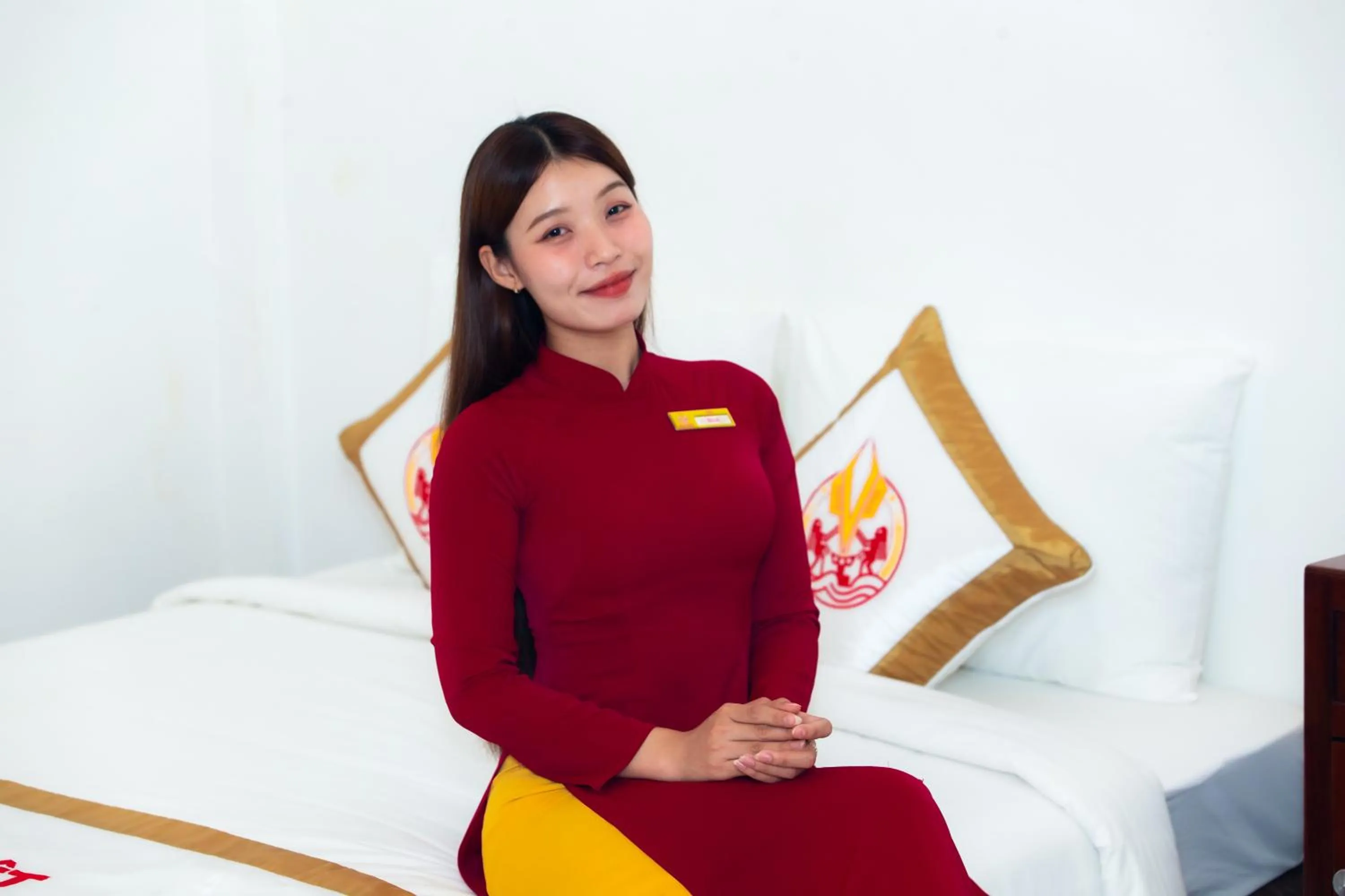 Bed in THE RICE HOTEL