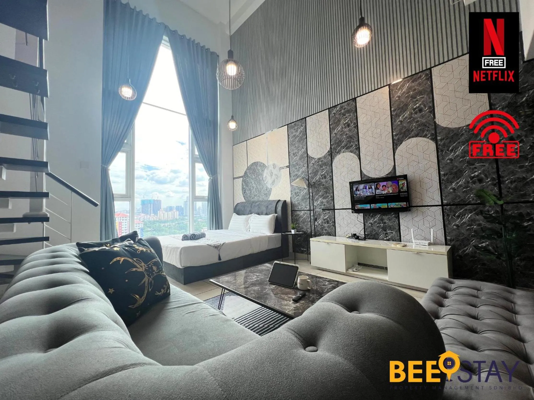 TV and multimedia in The Scott Garden Kuala Lumpur by BeeStay Management