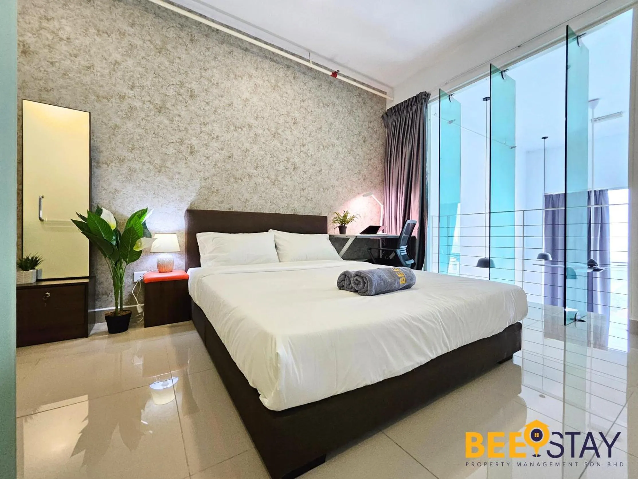 Bedroom, Bed in The Scott Garden Kuala Lumpur by BeeStay Management