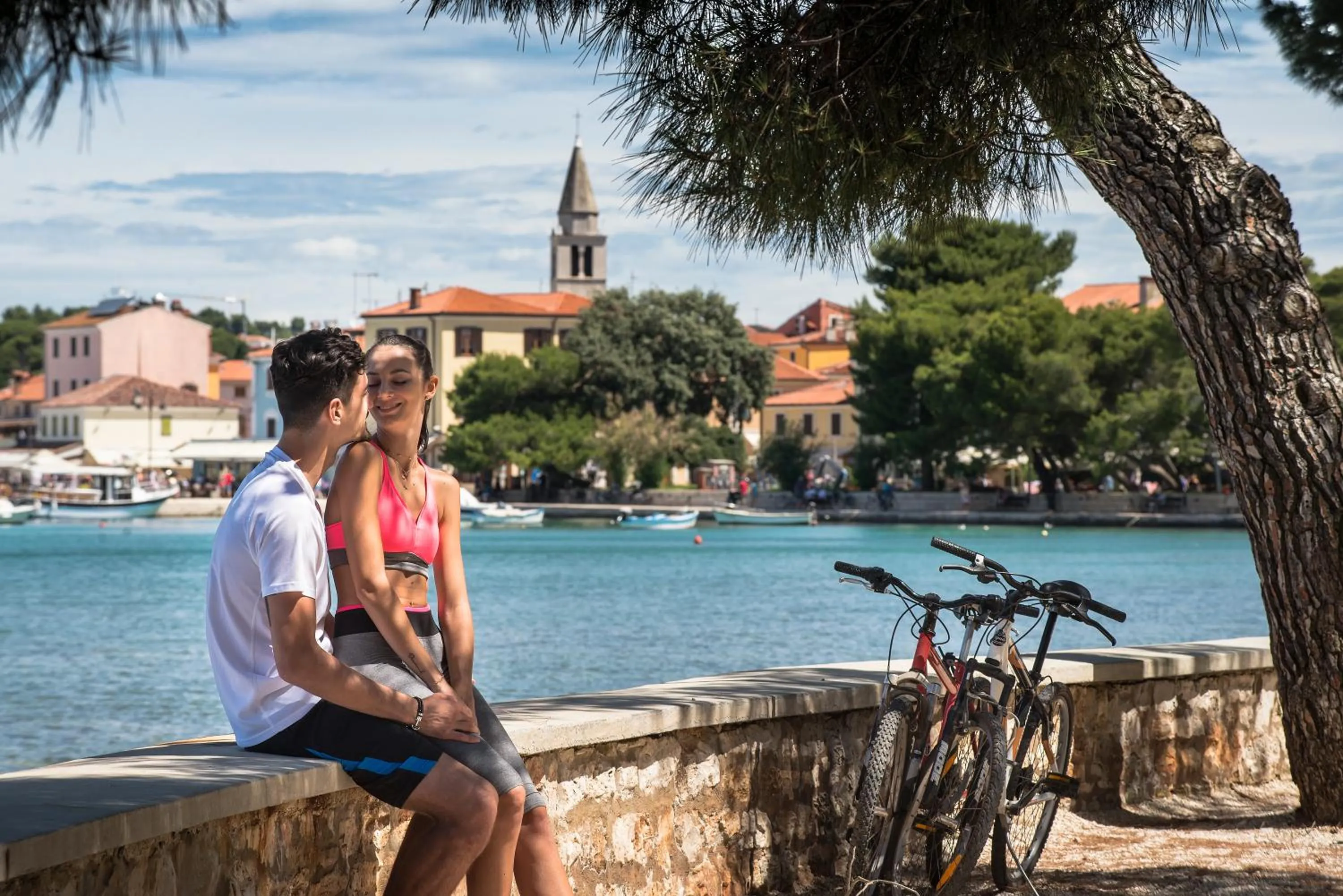 Cycling in Holiday Centre Bi village