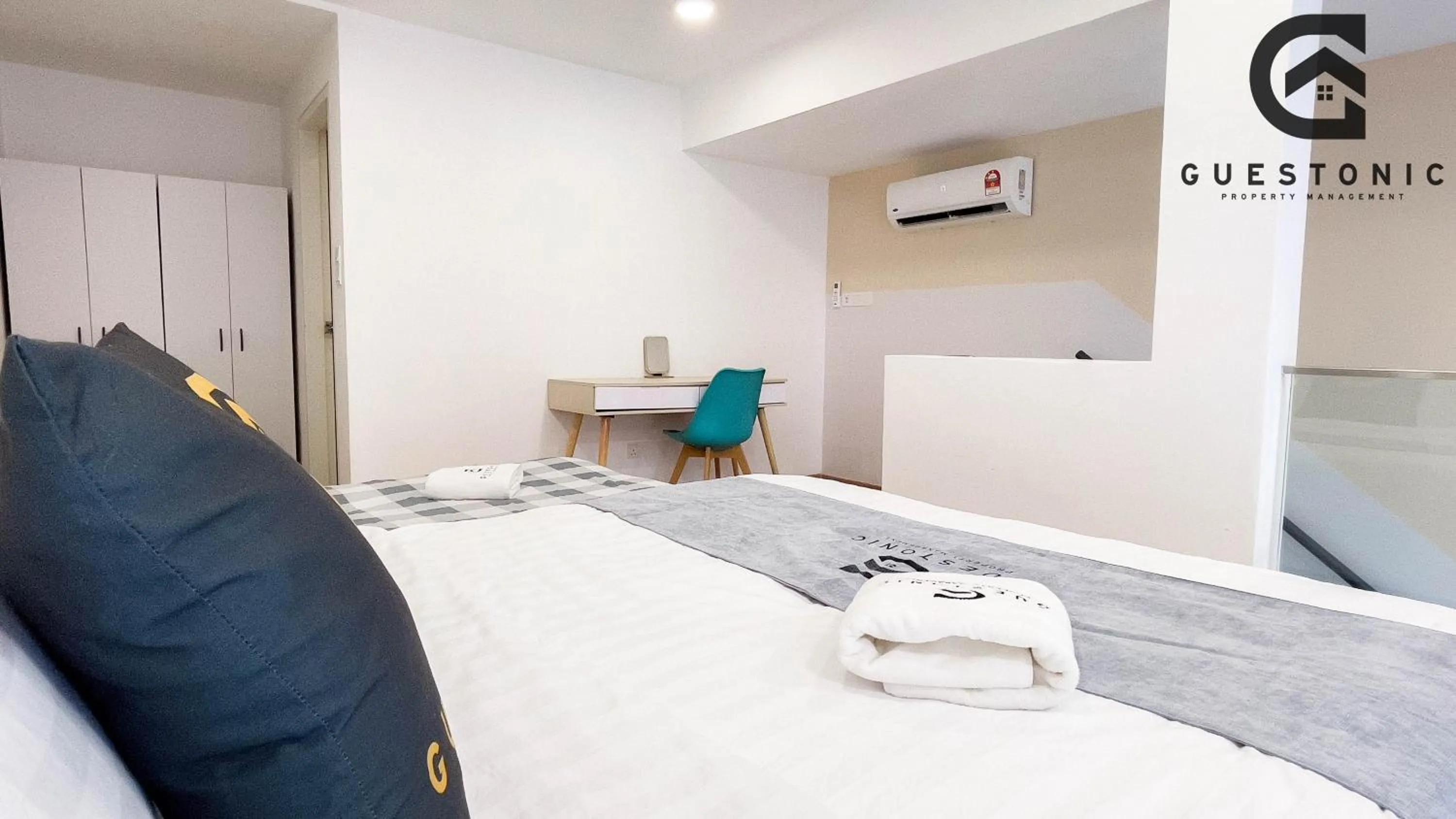 Bed in EkoCheras Cozy Suite by GUESTONIC