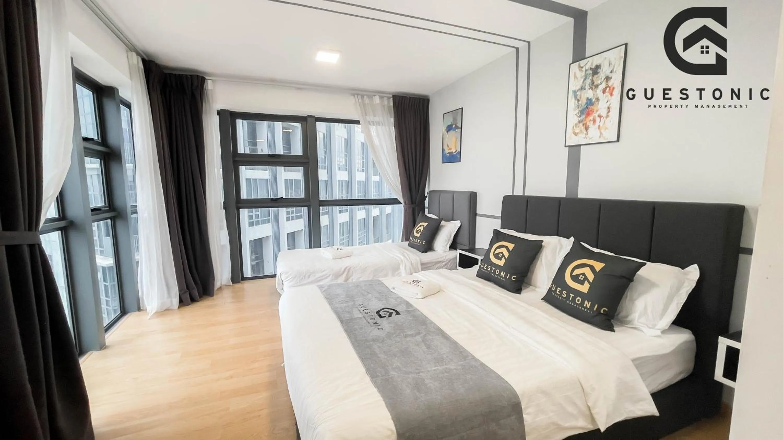 Bed in EkoCheras Cozy Suite by GUESTONIC