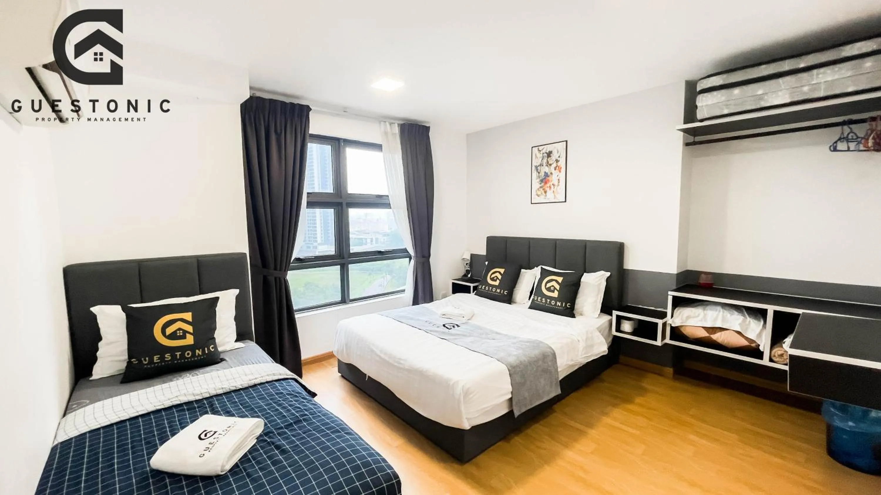 Bed in EkoCheras Cozy Suite by GUESTONIC