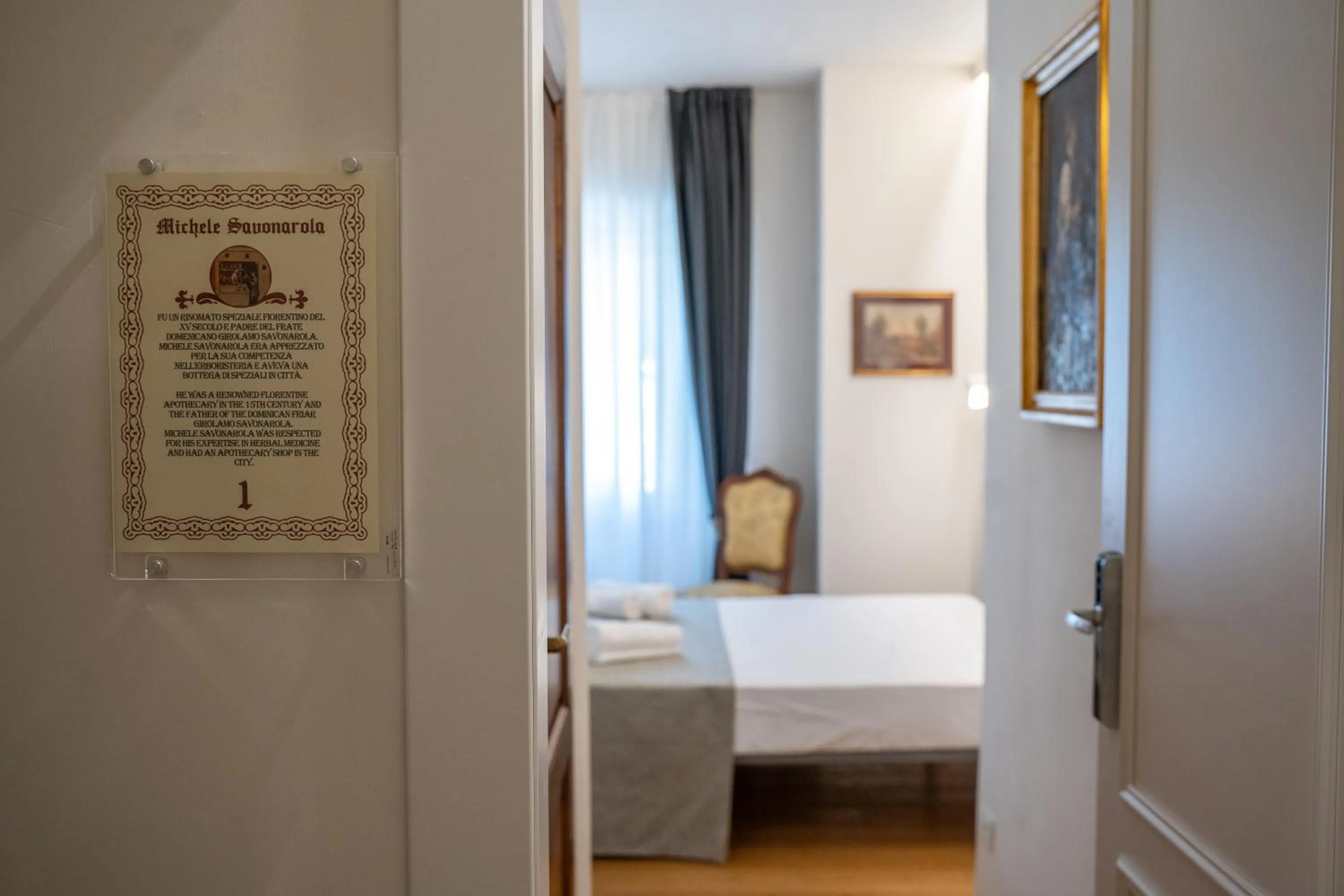 Decorative detail, Bed in Residenza degli Speziali