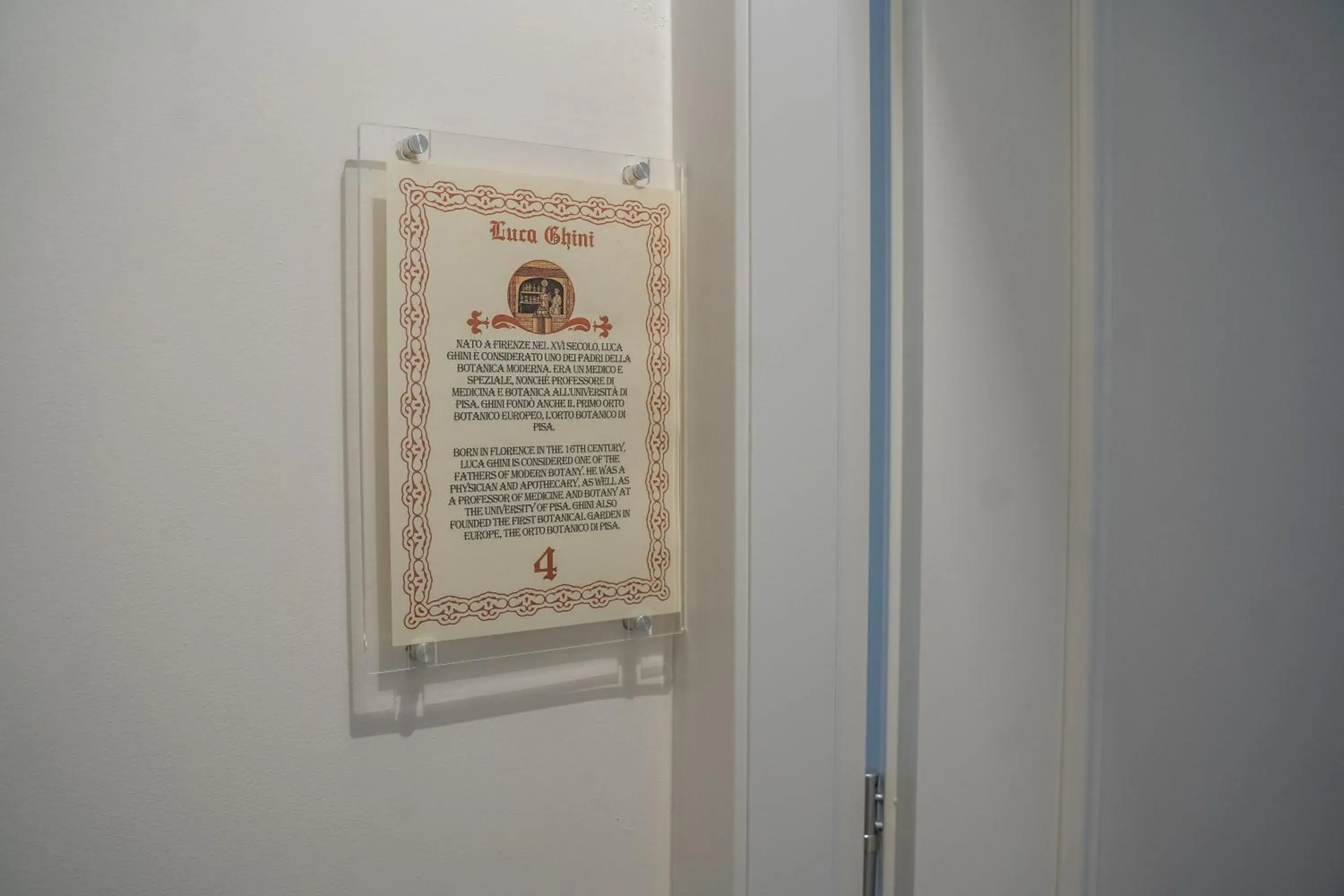 Decorative detail in Residenza degli Speziali Decorative detail in Residenza degli Speziali