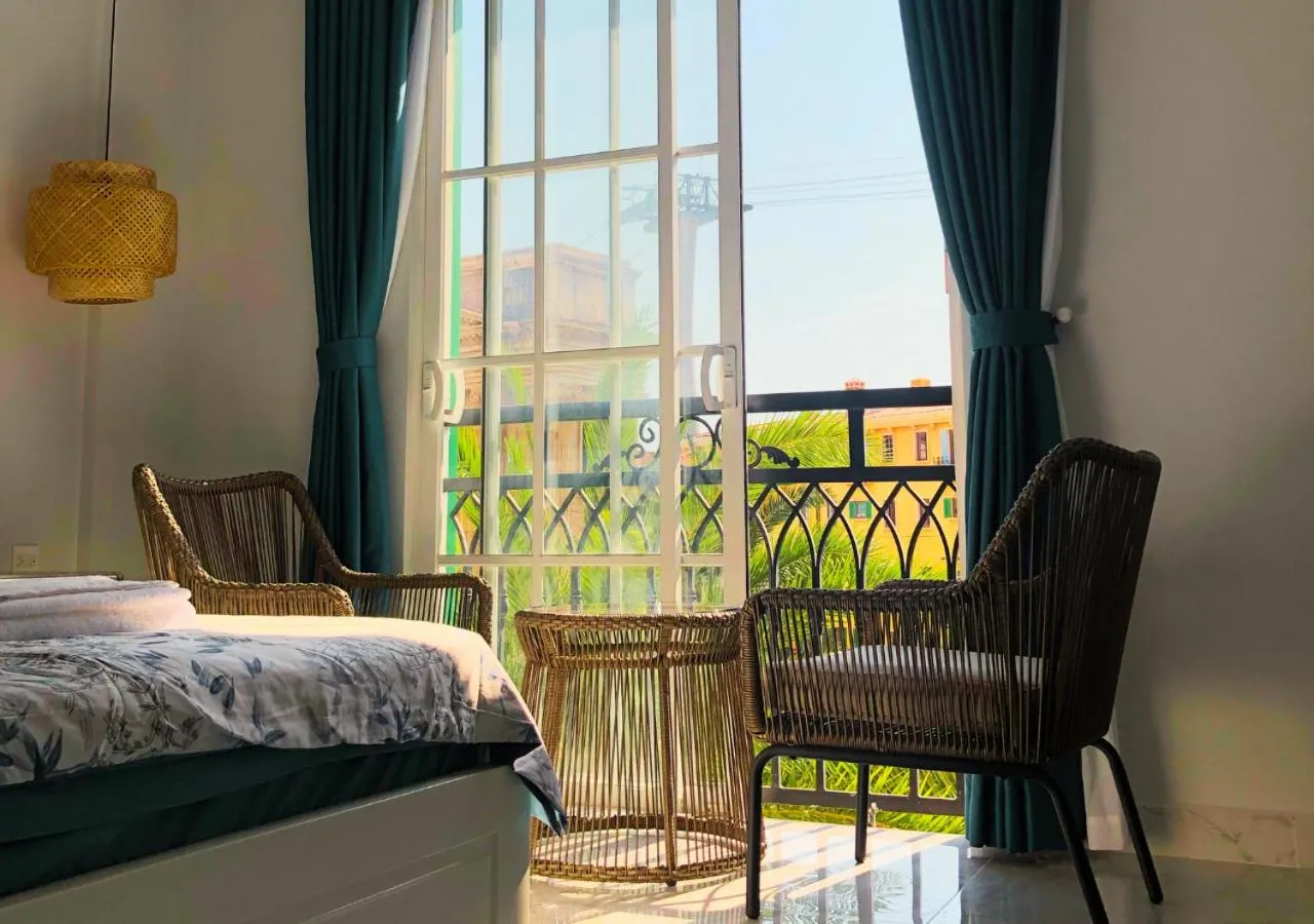 View (from property/room), Bed in Moonlight Hotel Phu Quoc