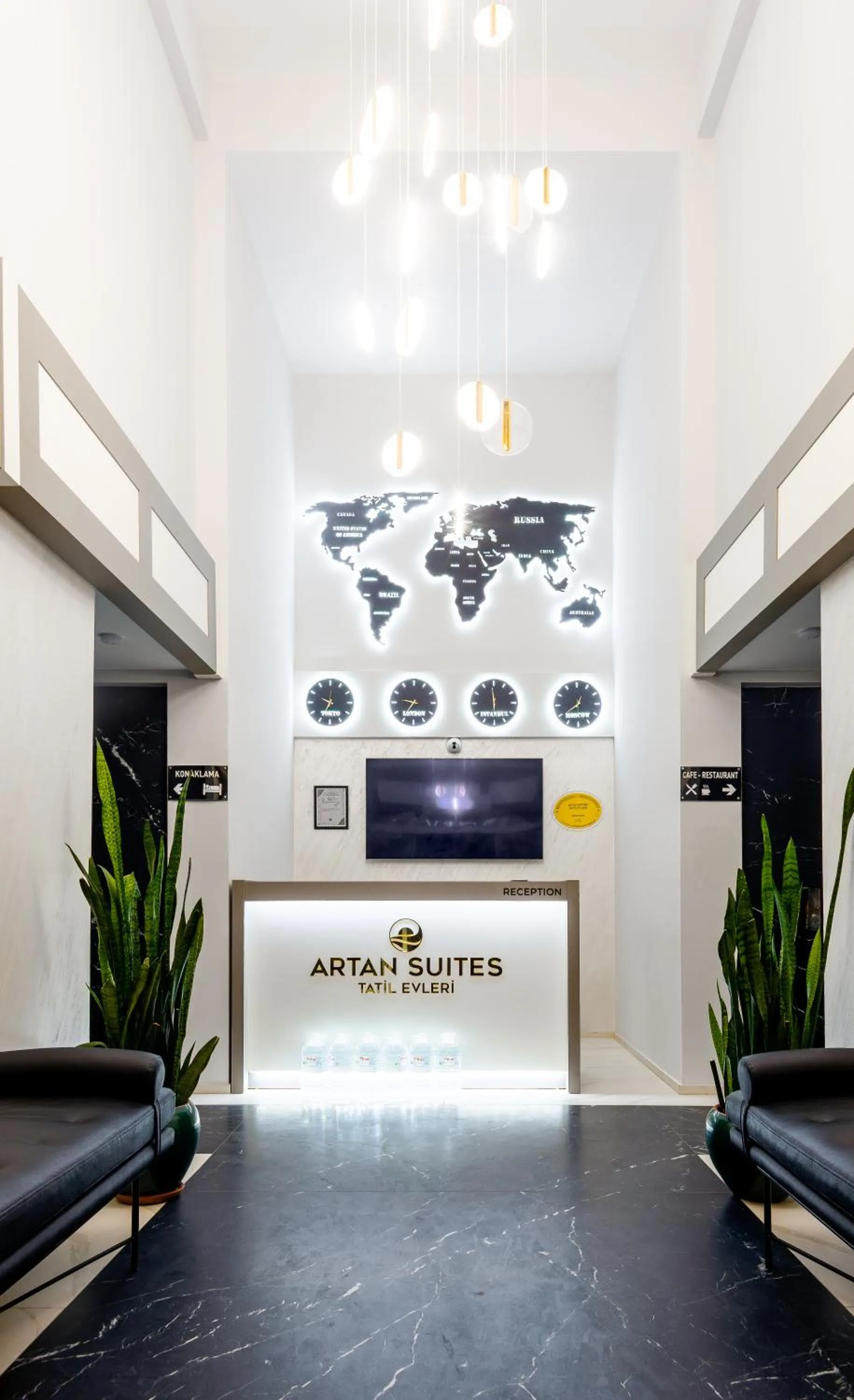 Lobby or reception in Artan Suites Tatil Evleri