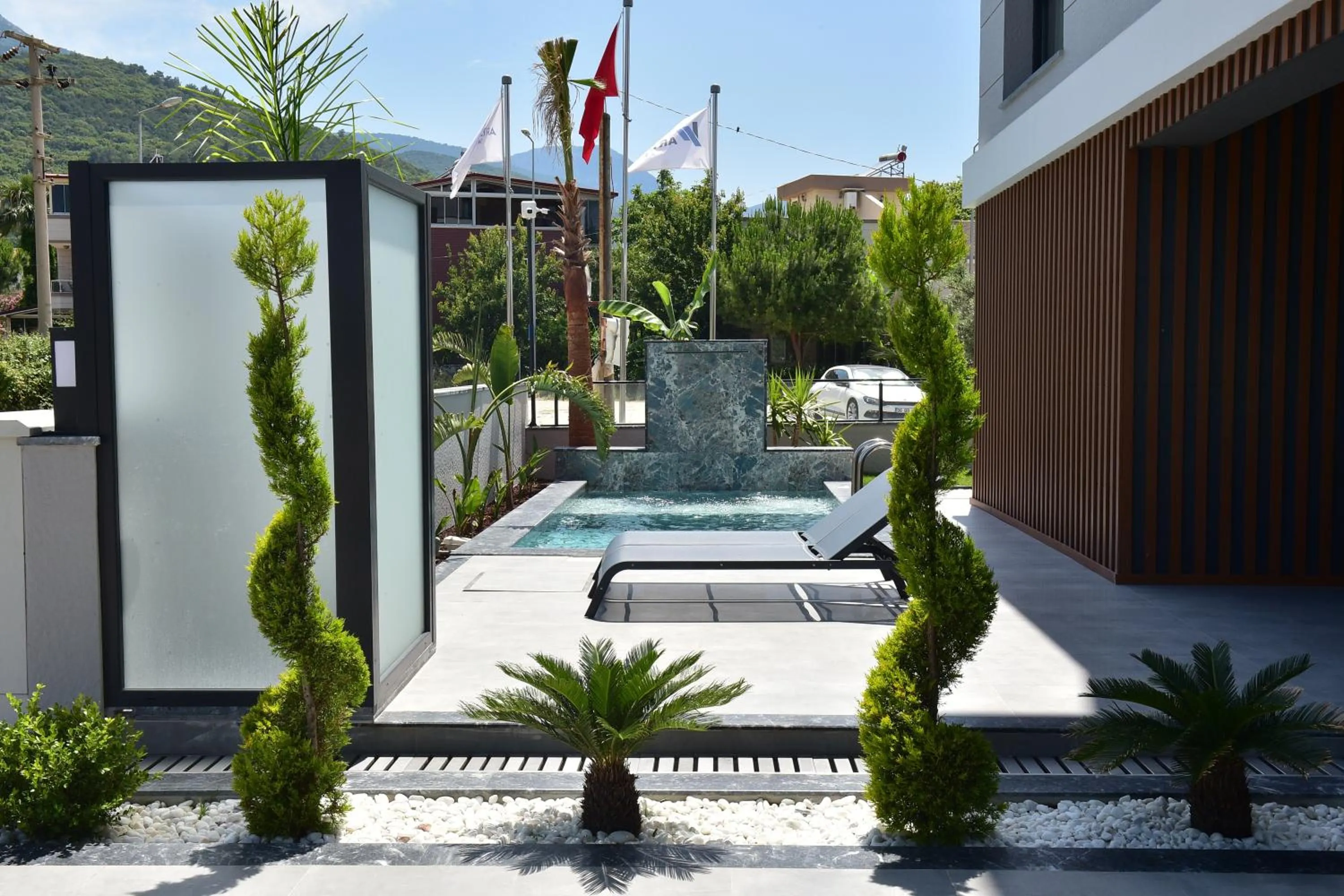 Pool view in Artan Suites Tatil Evleri