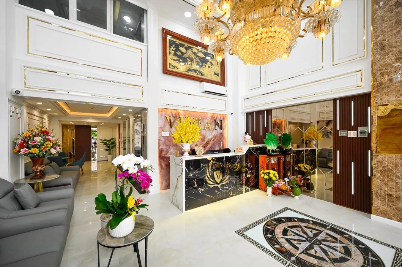 Seating area in Vivian Airport Hotel Saigon