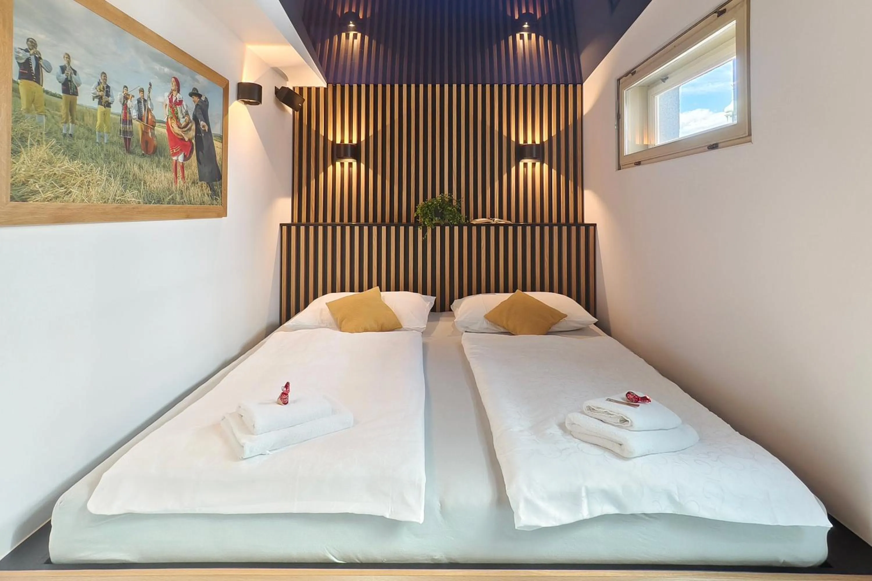 Bed in Hotel Zlatá Včela