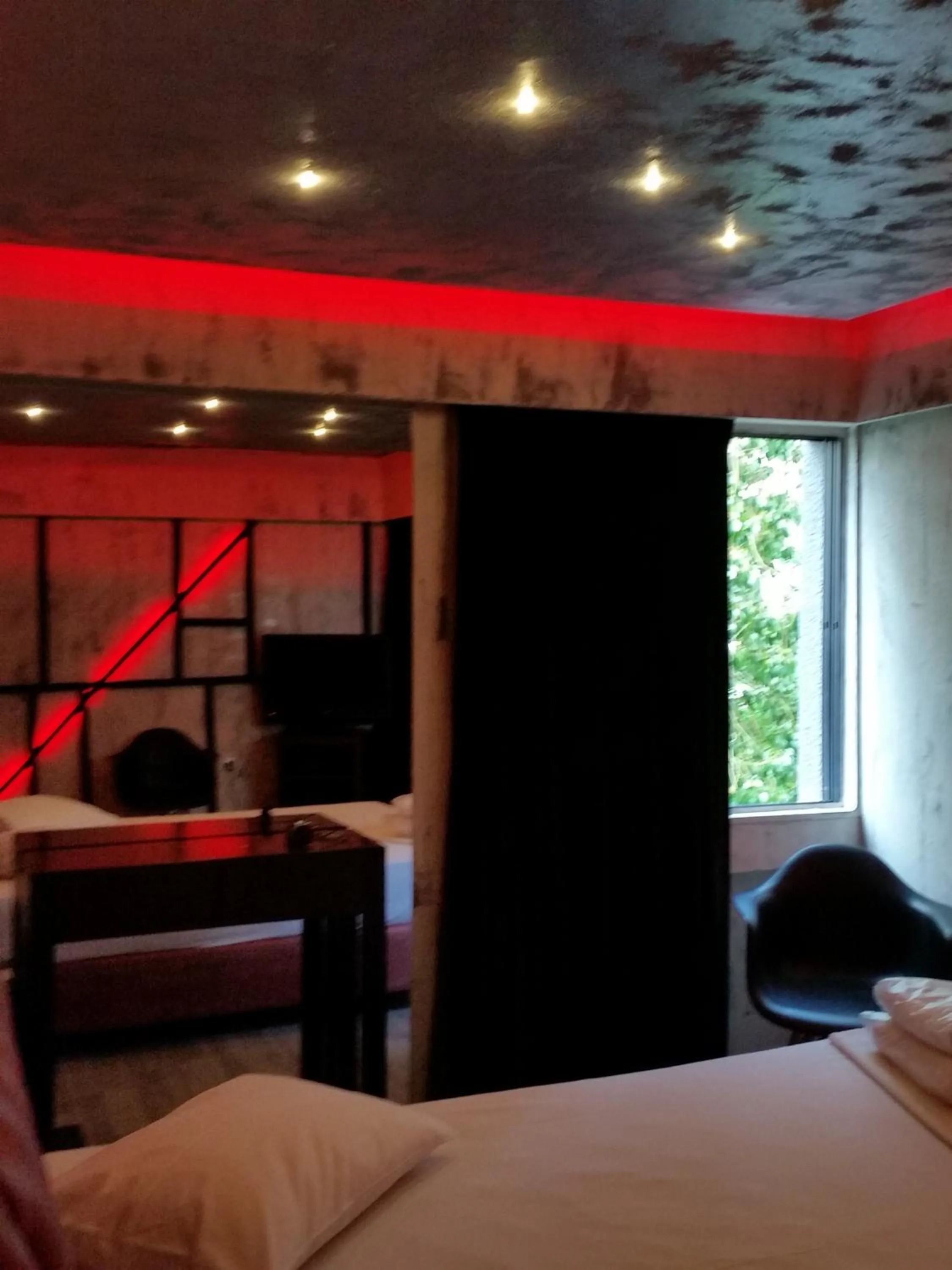 Bed in The Crystal Blue Hotel