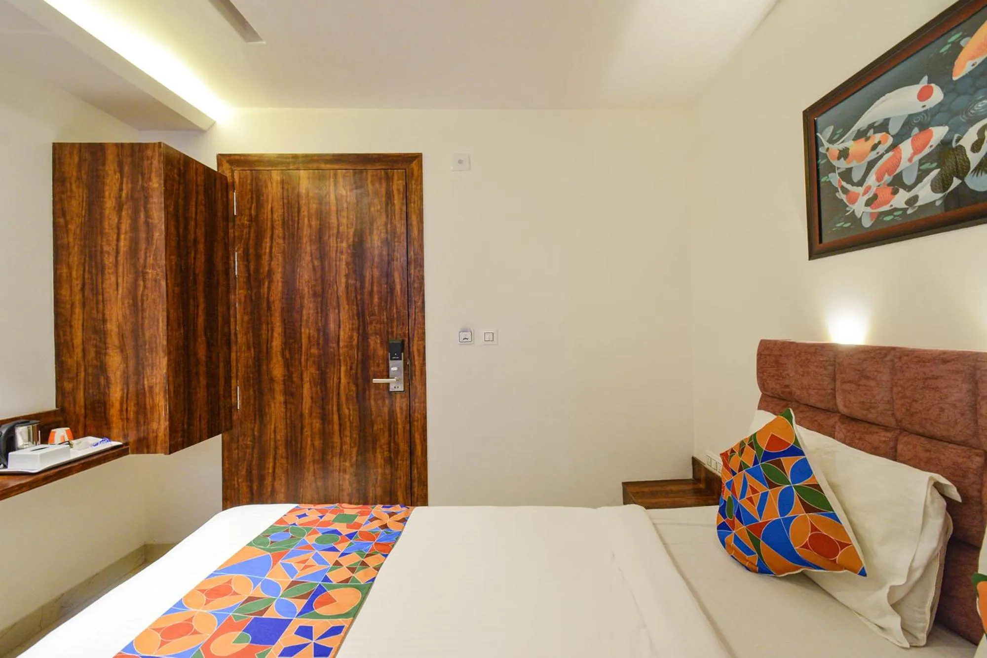 Bed in FabHotel Prime Prowell Apex