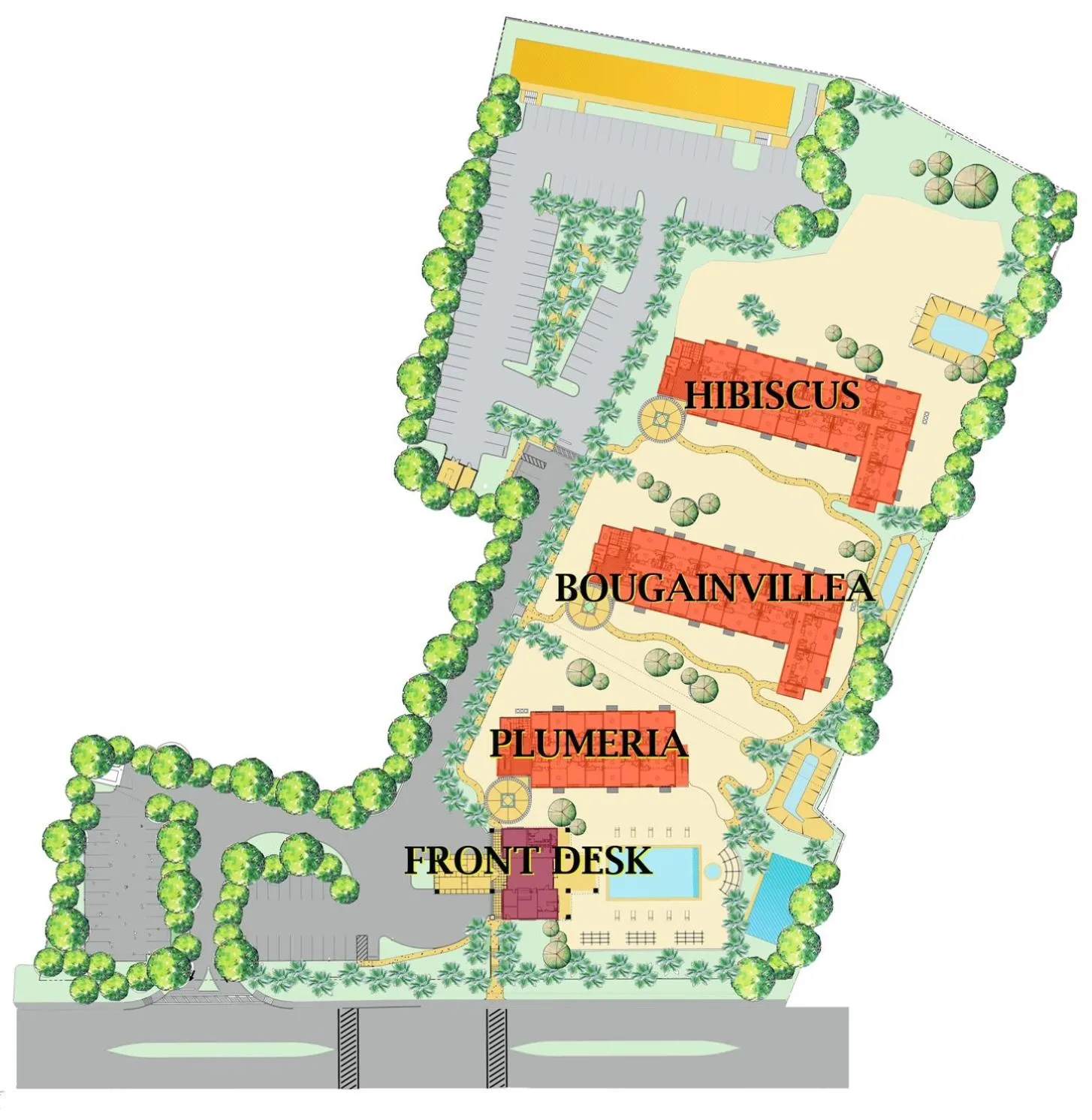 Floor plan in Garden Villa Hotel