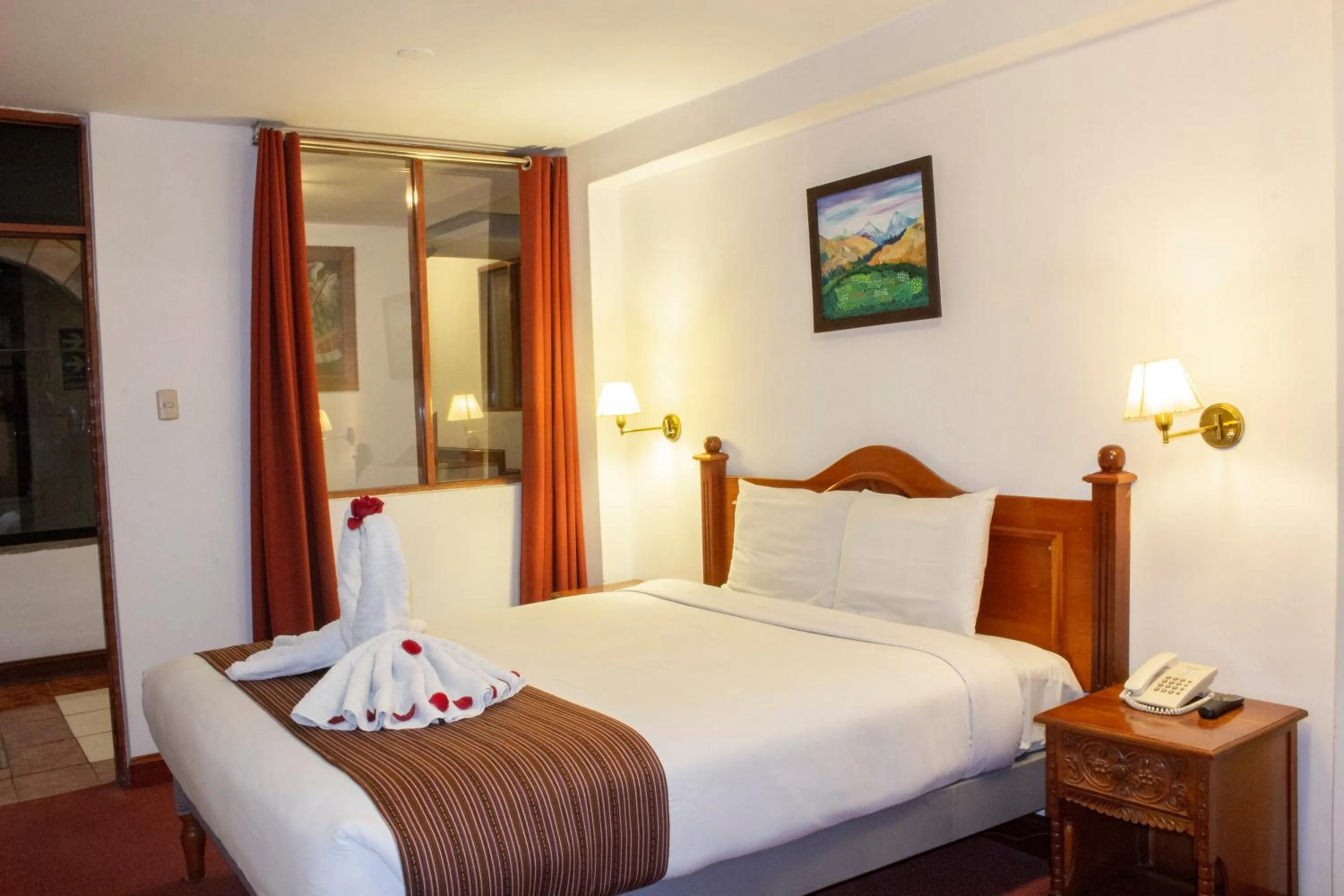 Bed in Hotel Amerinka