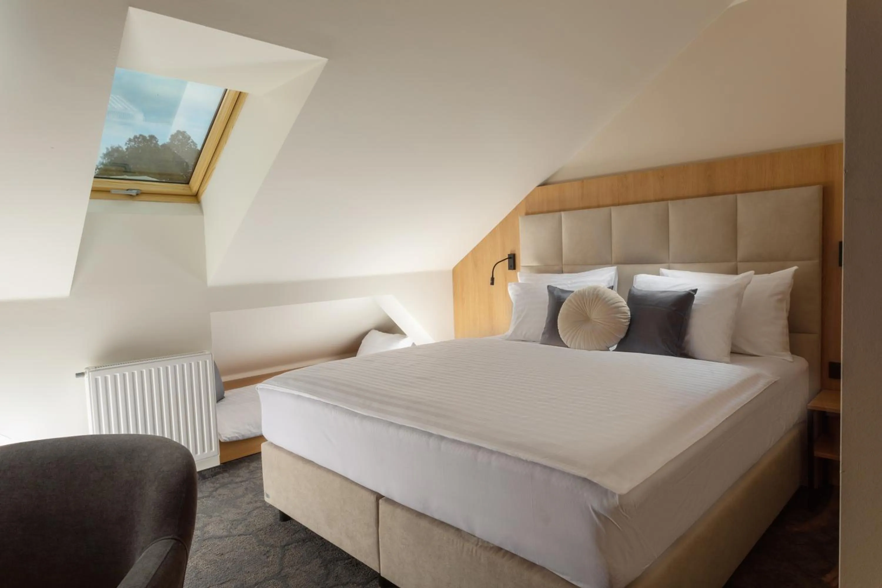 Bedroom, Bed in Pivovar Rožmberk