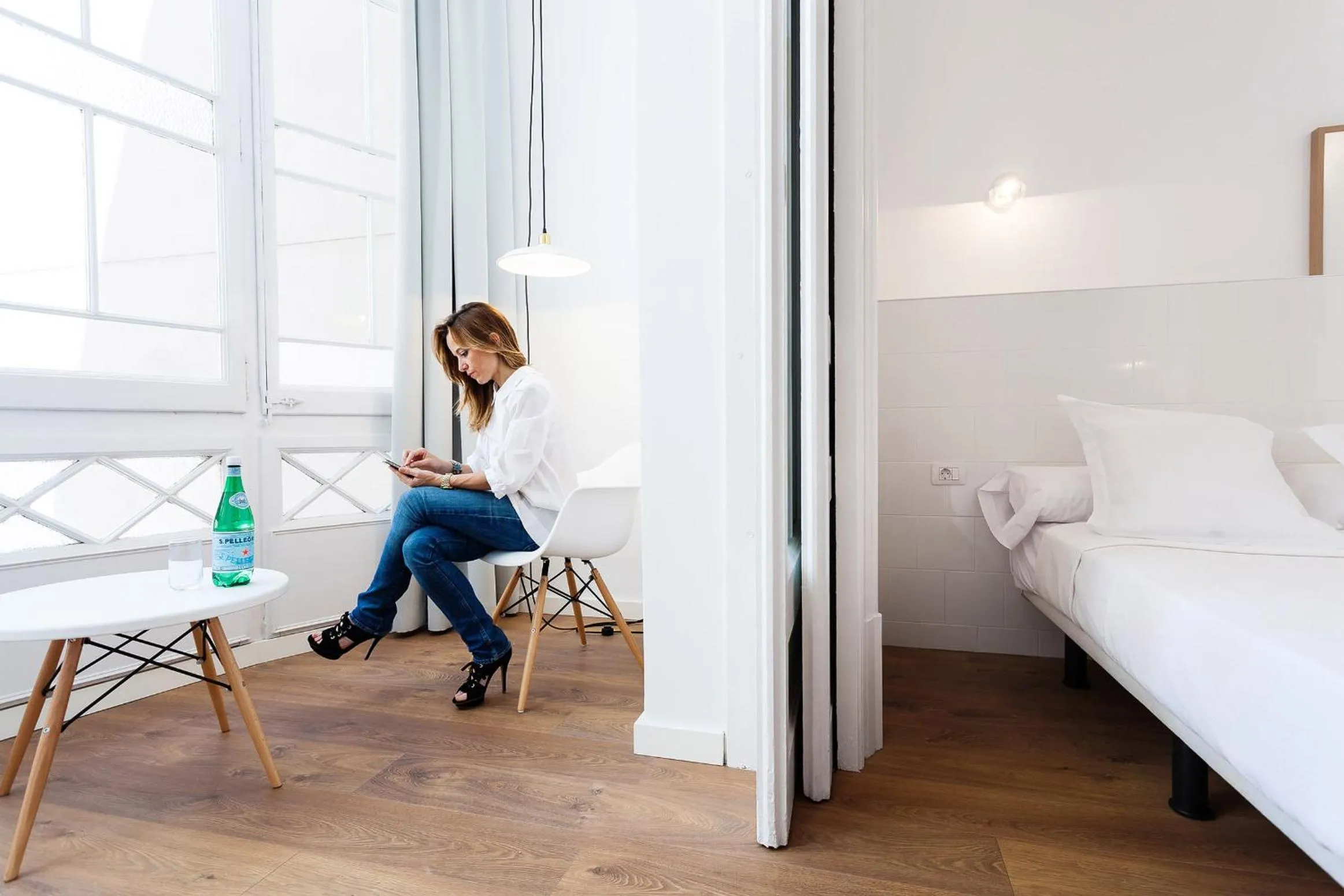 People, Bed in Hostal Argo