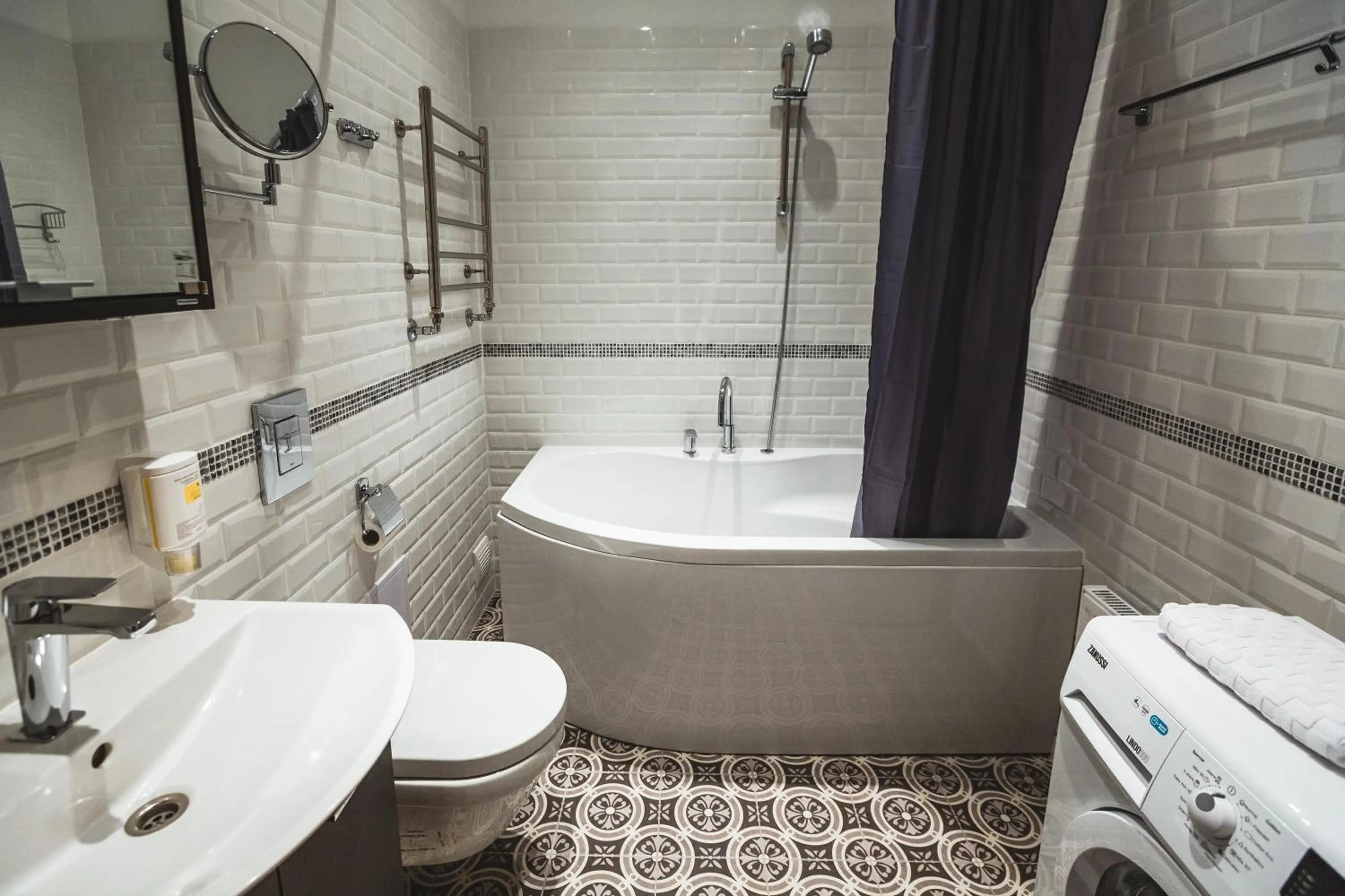 Bathroom in Riga Lux Apartments - Ernesta, Free parking