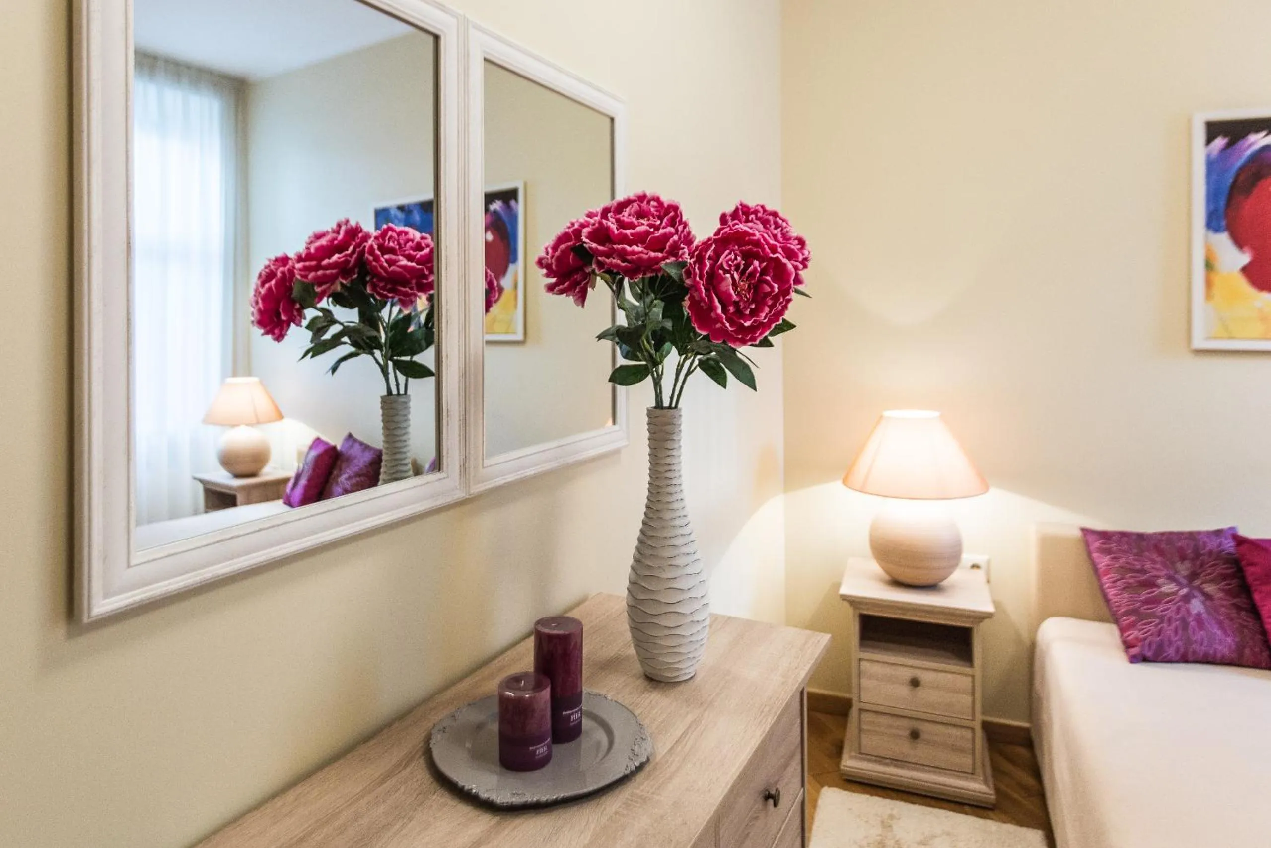 Decorative detail, Bed in Riga Lux Apartments - Ernesta, Free parking