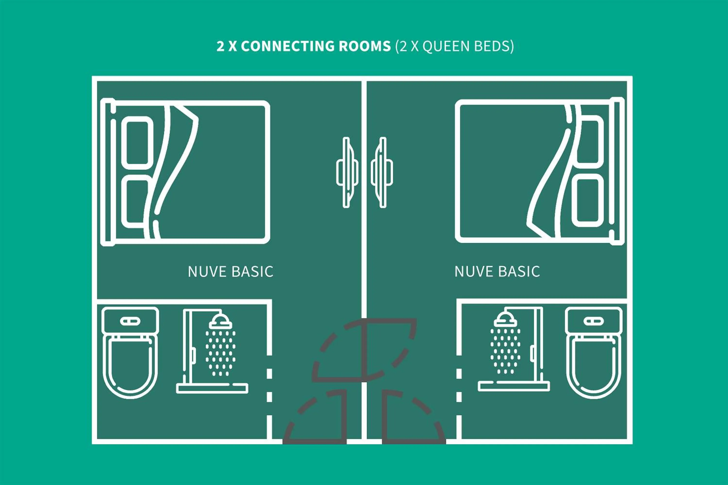 Floor plan in Hotel NuVe