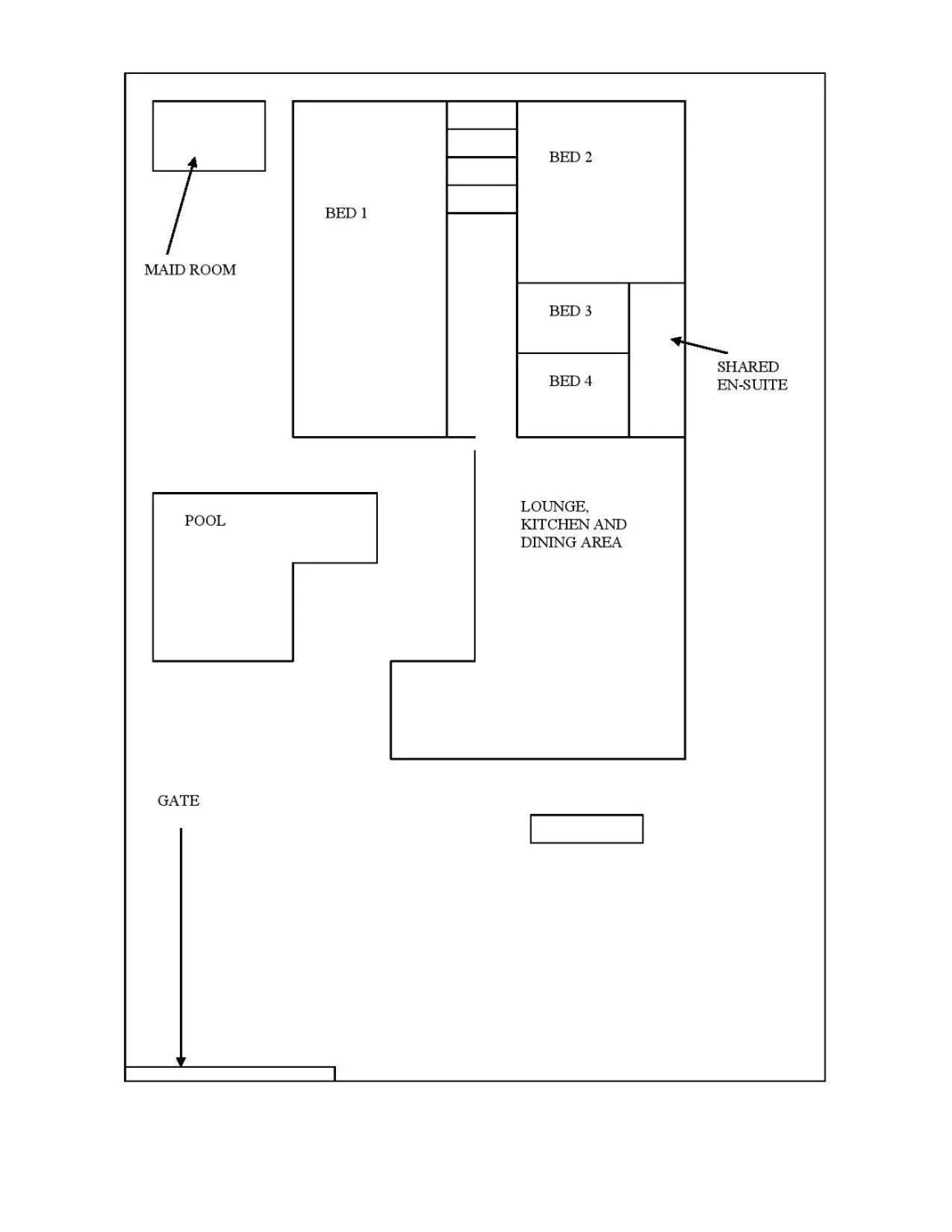 Floor plan in ViewPoint Villa