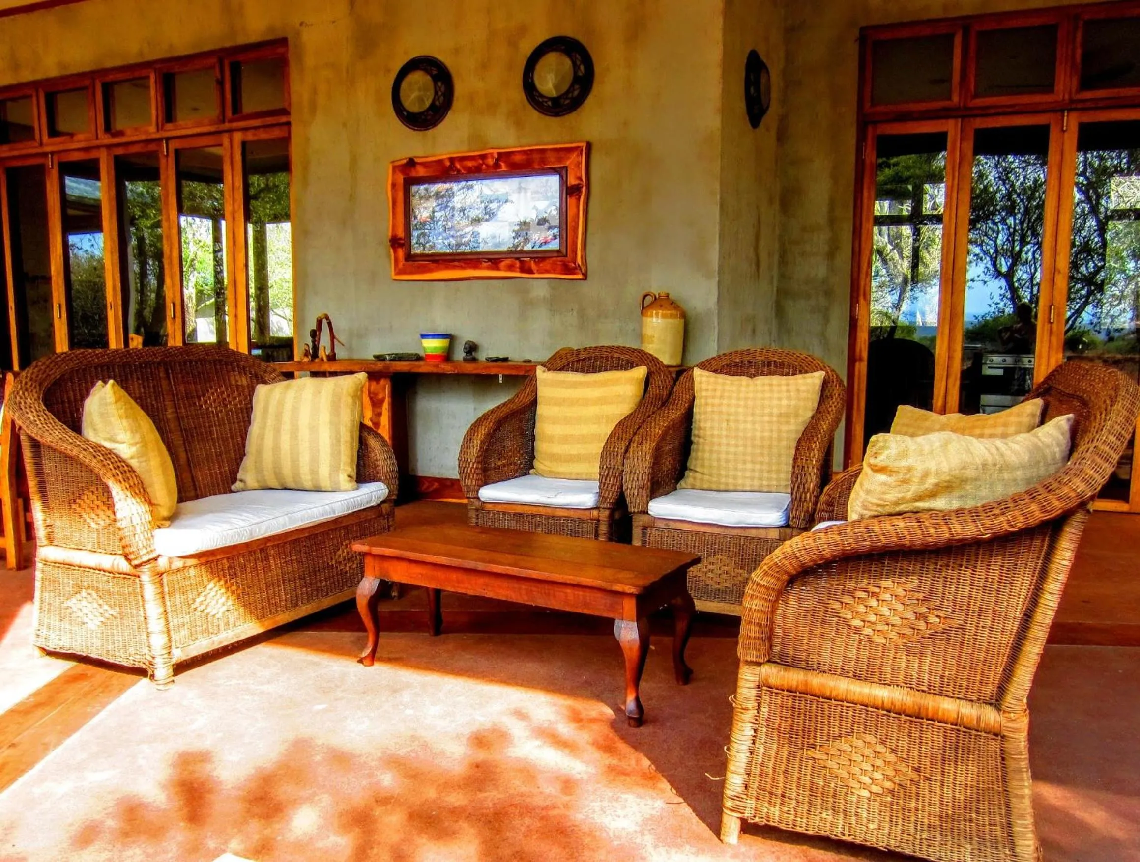 Patio in Chumbi Bush House
